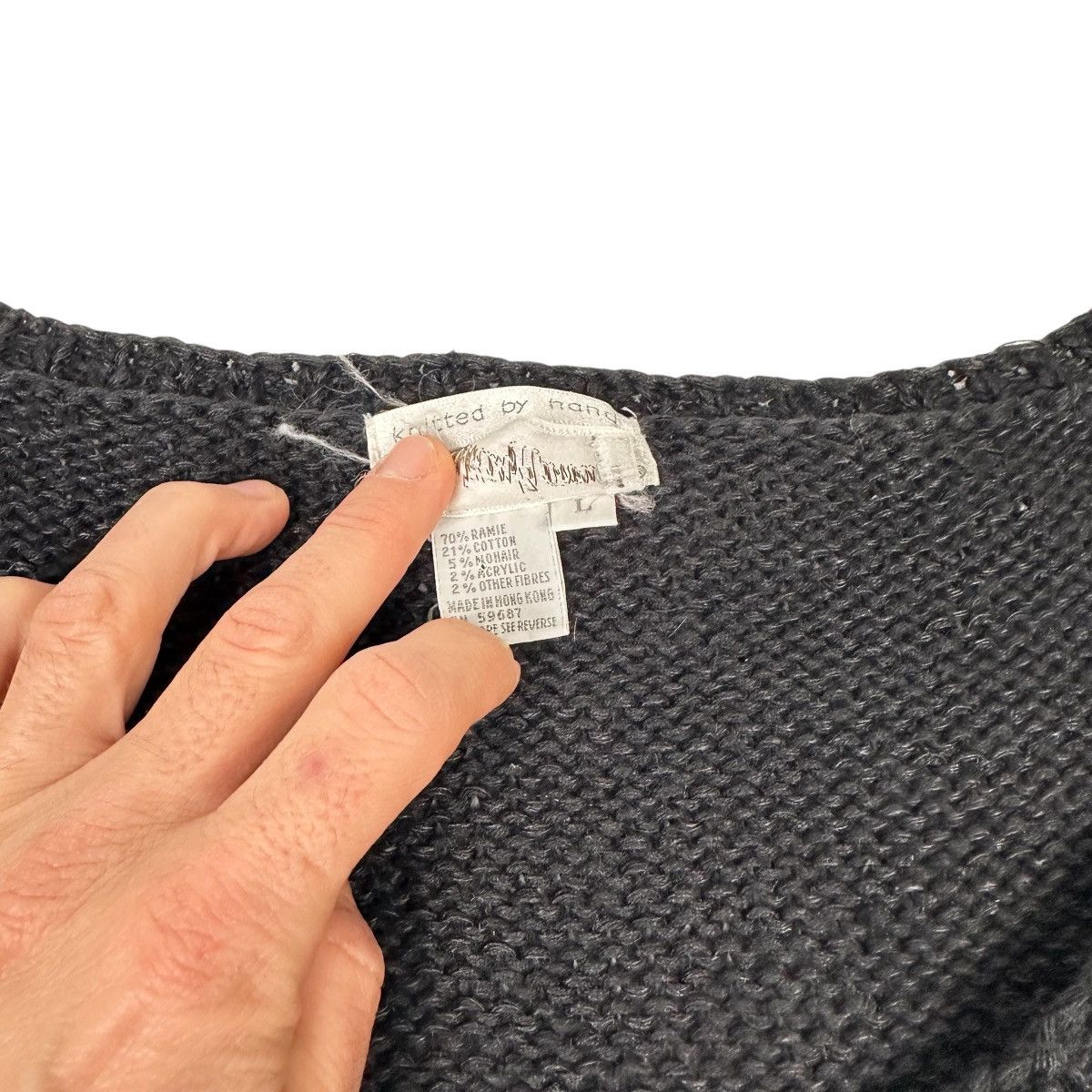 Neiman Marcus Vintage Jennifer Reed Neiman Marcus Hand Knit Floral Sweater Size L / US 10 / IT 46 - 4 Thumbnail