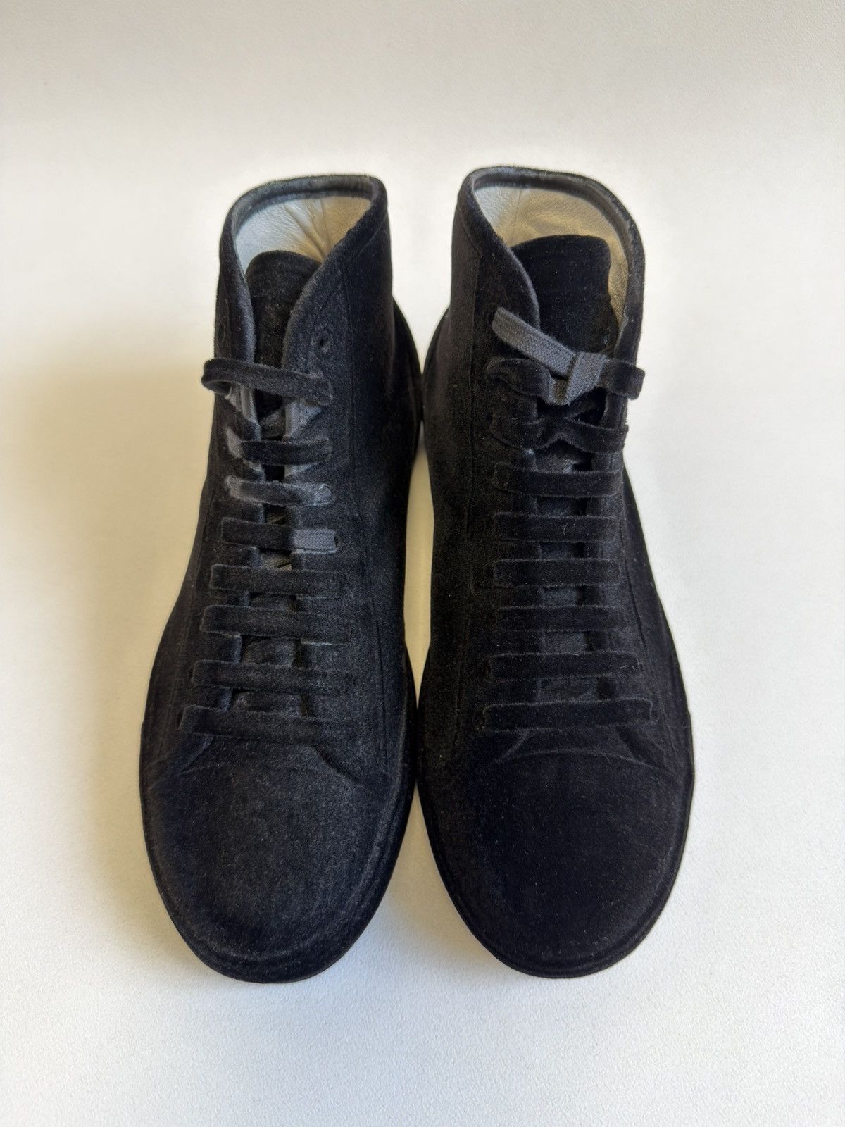 Maison Margiela A/W 09 Black ‘Flocked Velvet’ Sneakers Size US 8 / EU 41 - 7 Thumbnail