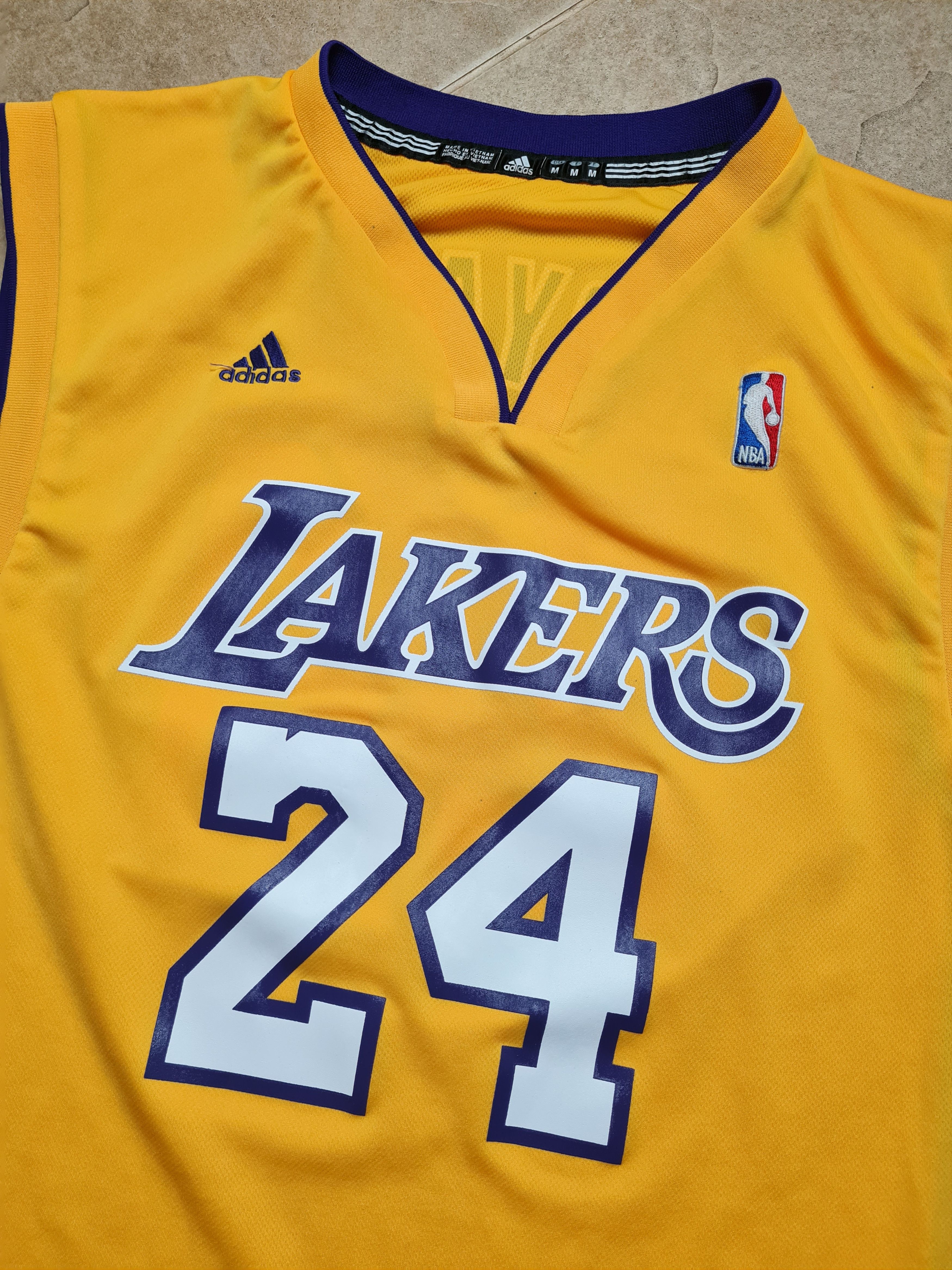 Adidas Adidas NBA Lakers #24 Bryant 2013 Yellow Men’s Shirts Size M Size US M / EU 48-50 / 2 - 19 Thumbnail