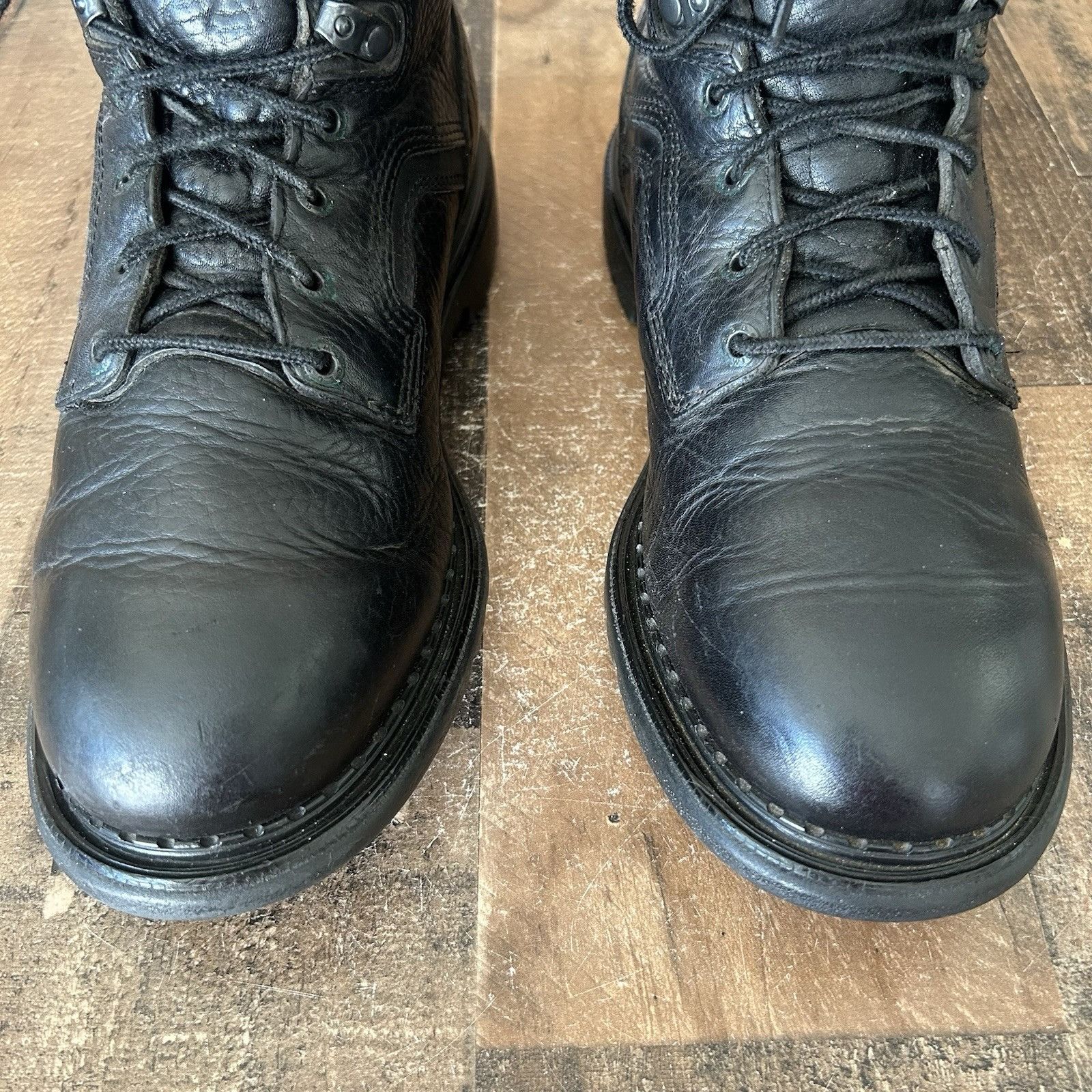 Red Wing Red Wing 923 Black Plain Toe Lace Up Work Boots Mens 10.5 EE Size US 10.5 / EU 43-44 - 7 Thumbnail