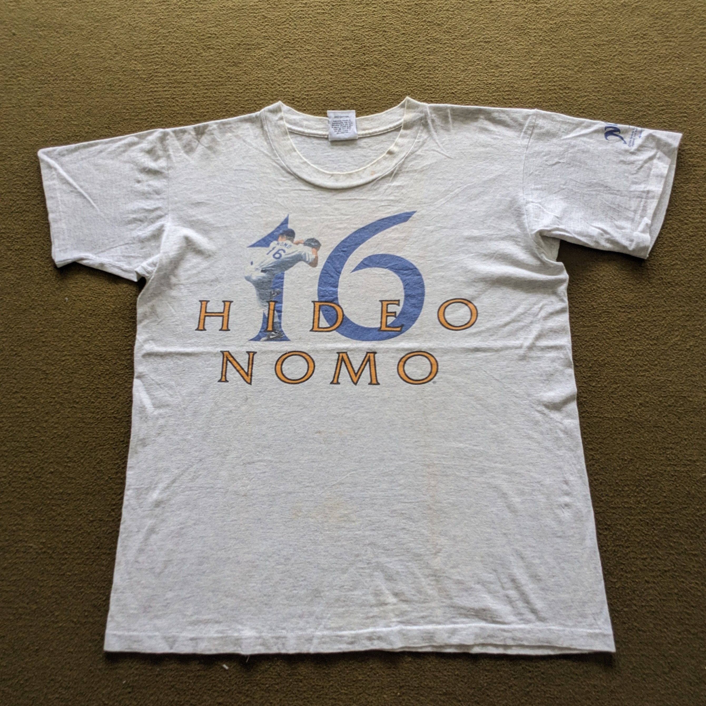 Vintage Vintage 90's HIDEO NOMO Los Angeles Dodgers MLB Team T-shirt Size US L / EU 52-54 / 3 - 1 Thumbnail