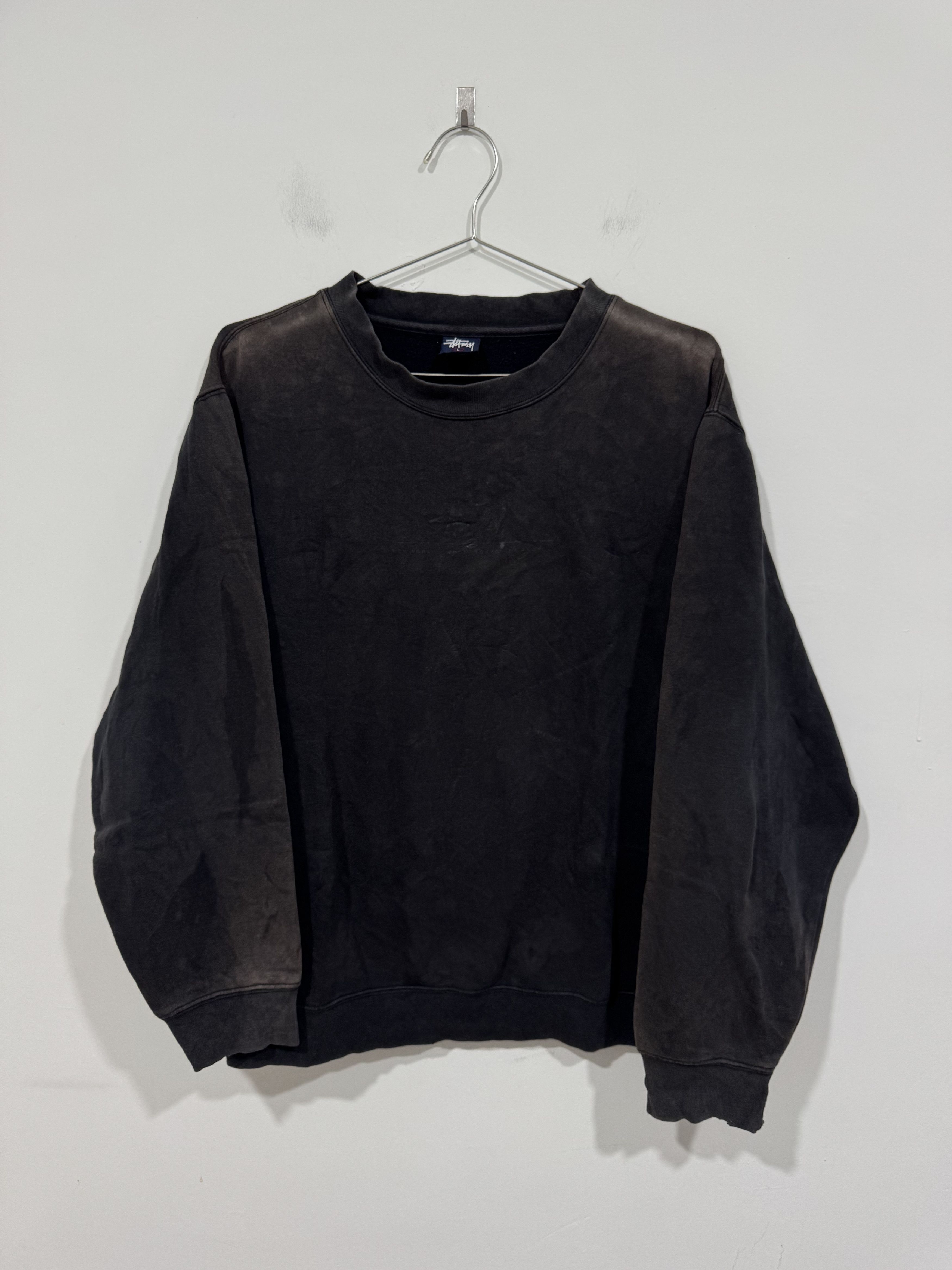 Stussy Distressed Stussy Sweatshirt Size US L / EU 52-54 / 3 - 1 Thumbnail