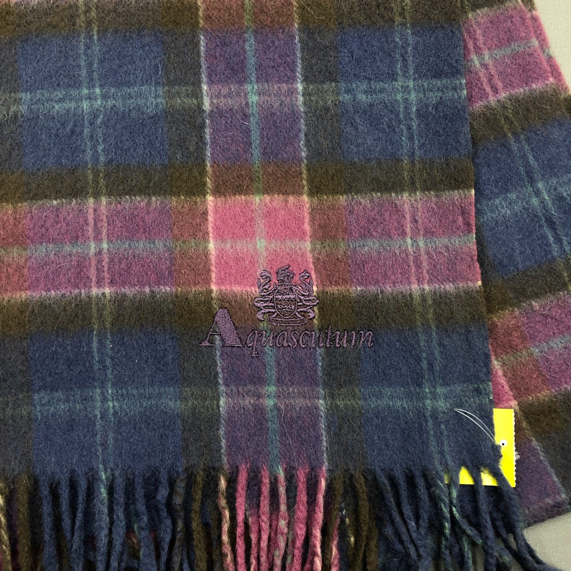 J. Press Vintage Aquascutum Scarf Check Tartan Muffler Wool Scarves Size ONE SIZE - 4 Thumbnail