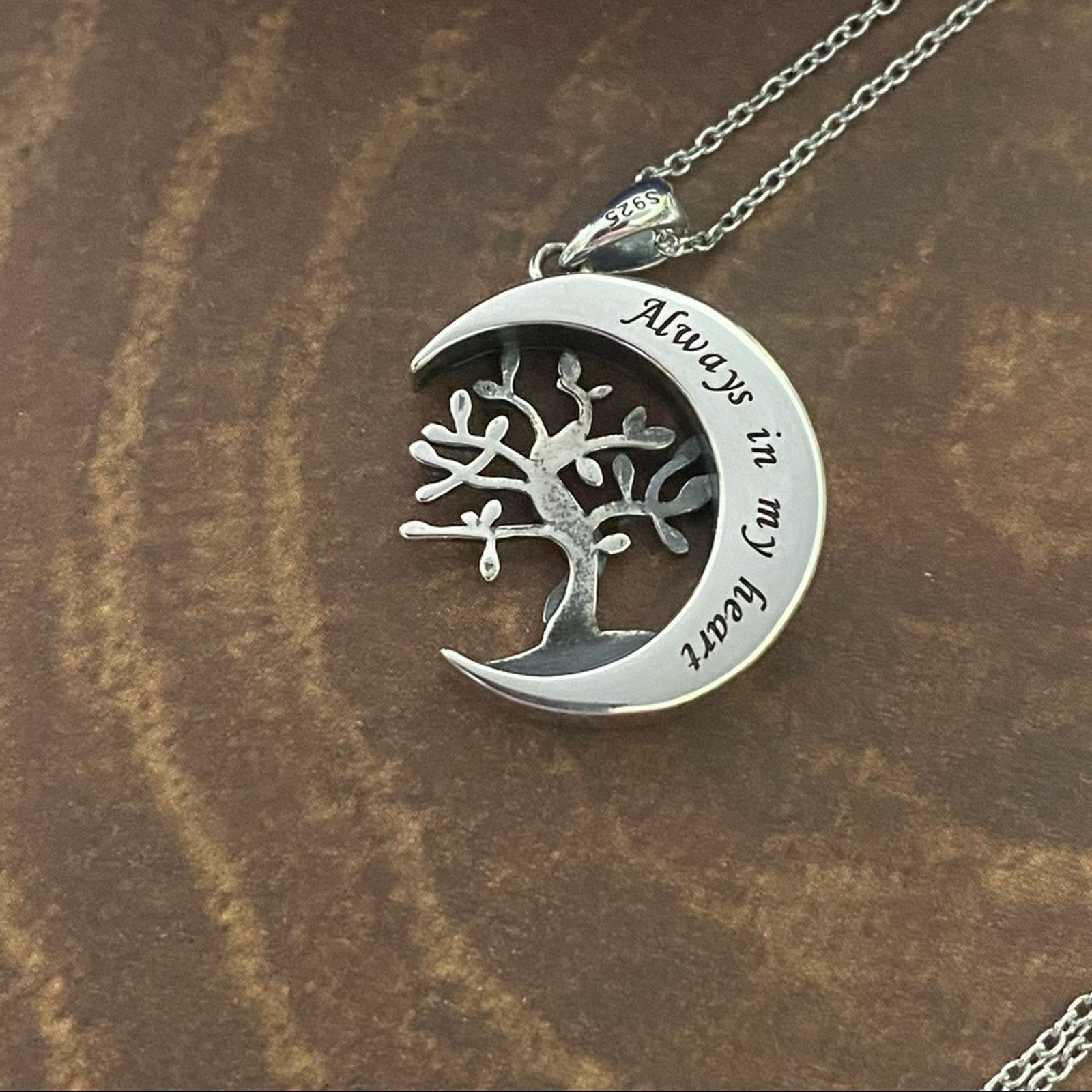 The Unbranded Brand Tree Of Life Sterling “Always In My Heart” Urn Necklace Size ONE SIZE - 4 Thumbnail