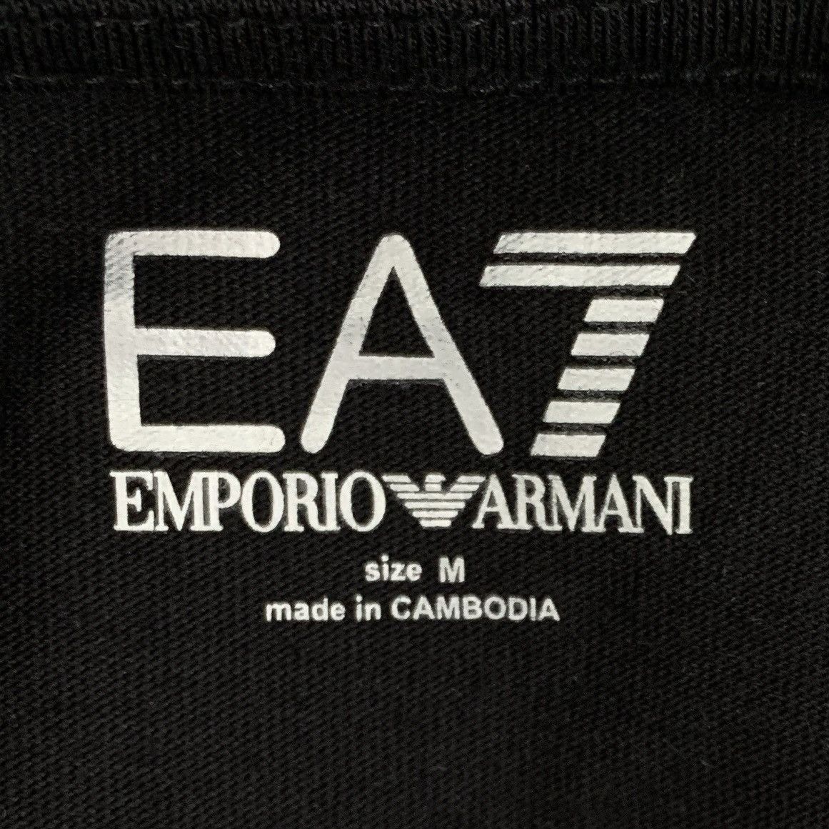 Armani Armani Black Logo Printed Long Sleeve Sweatshirt K26WX Size US M / EU 48-50 / 2 - 5 Thumbnail