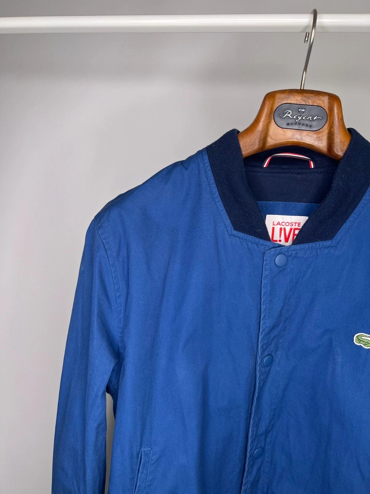 Lacoste Lacoste Live Navy Blue Croc Logo Casual Bomber Jacket Size US M / EU 48-50 / 2 - 2 Thumbnail