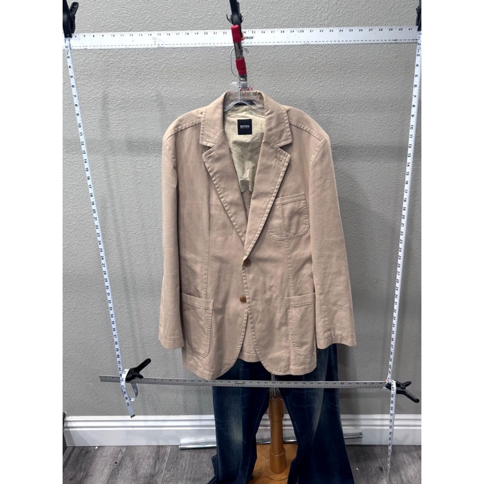 Hugo Boss Hugo Boss Jacket Mens M 40 R Khaki Costa Blazer Coat Regular Multicolor Shirt Size 40R - 2 Thumbnail