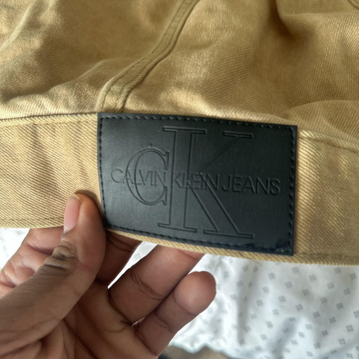 Calvin Klein × Vintage Tan Vintage CK Jacket Size US L / EU 52-54 / 3 - 5 Thumbnail