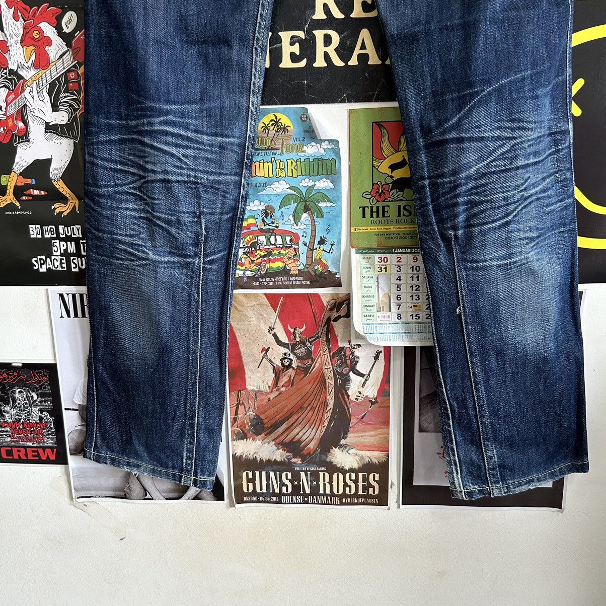Diesel Vintage Diesel Darron Regular Slim Tapered Denim Size US 33 - 10 Thumbnail