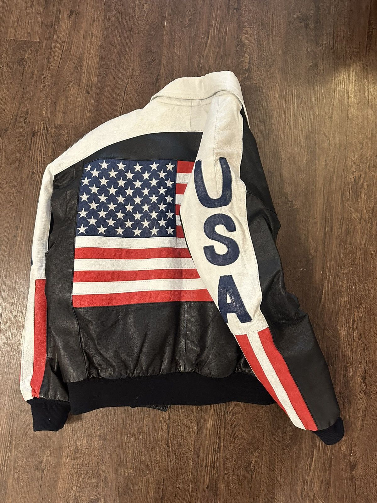 Michael Hoban Michael Hoban USA Leather Jacket (Broken Zipper) Size US XL / EU 56 / 4 - 3 Thumbnail