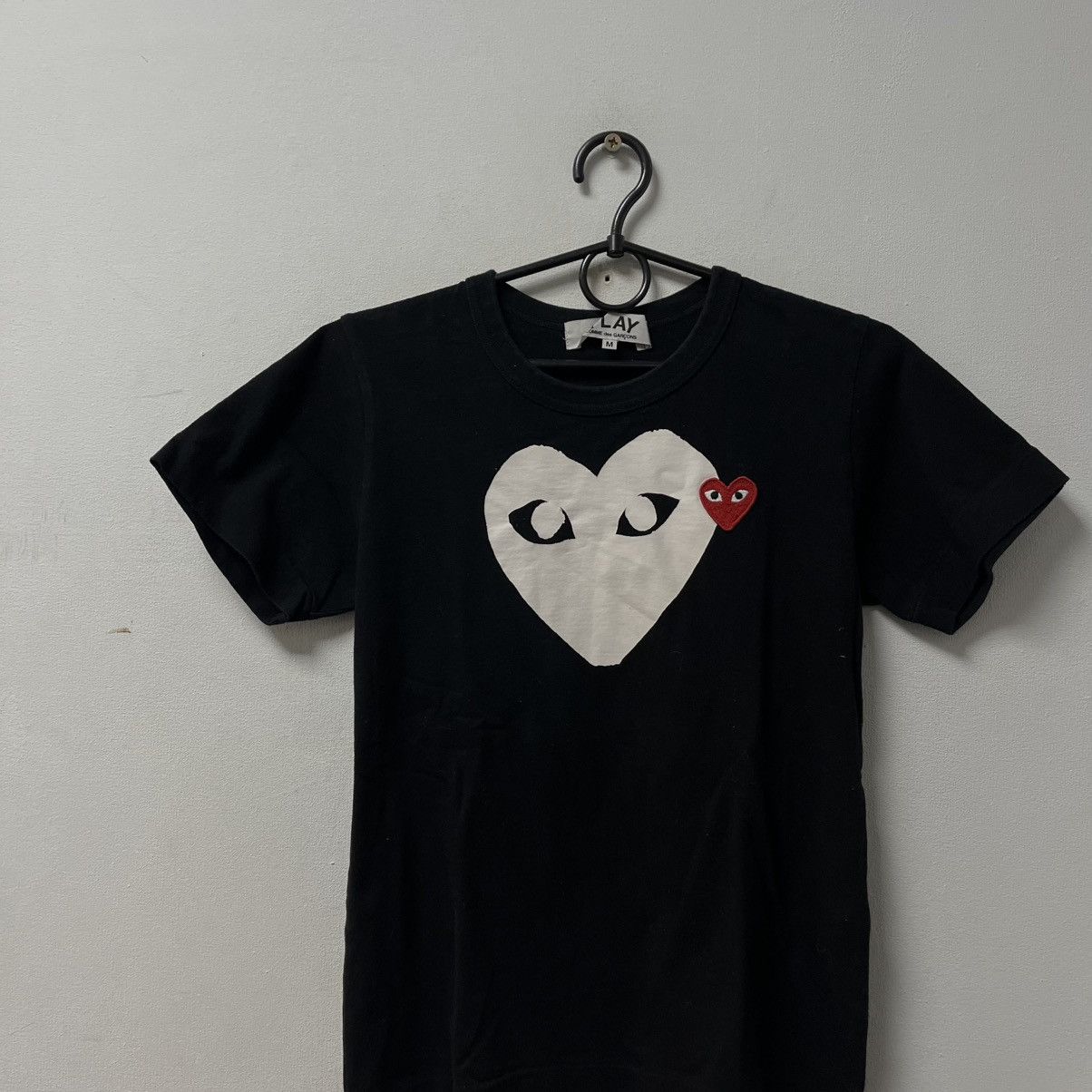 Comme des Garcons PLAY Comme des Garçons Play T-Shirt Tee Double Hearts Big Logo Size US XS / EU 42 / 0 - 3 Thumbnail