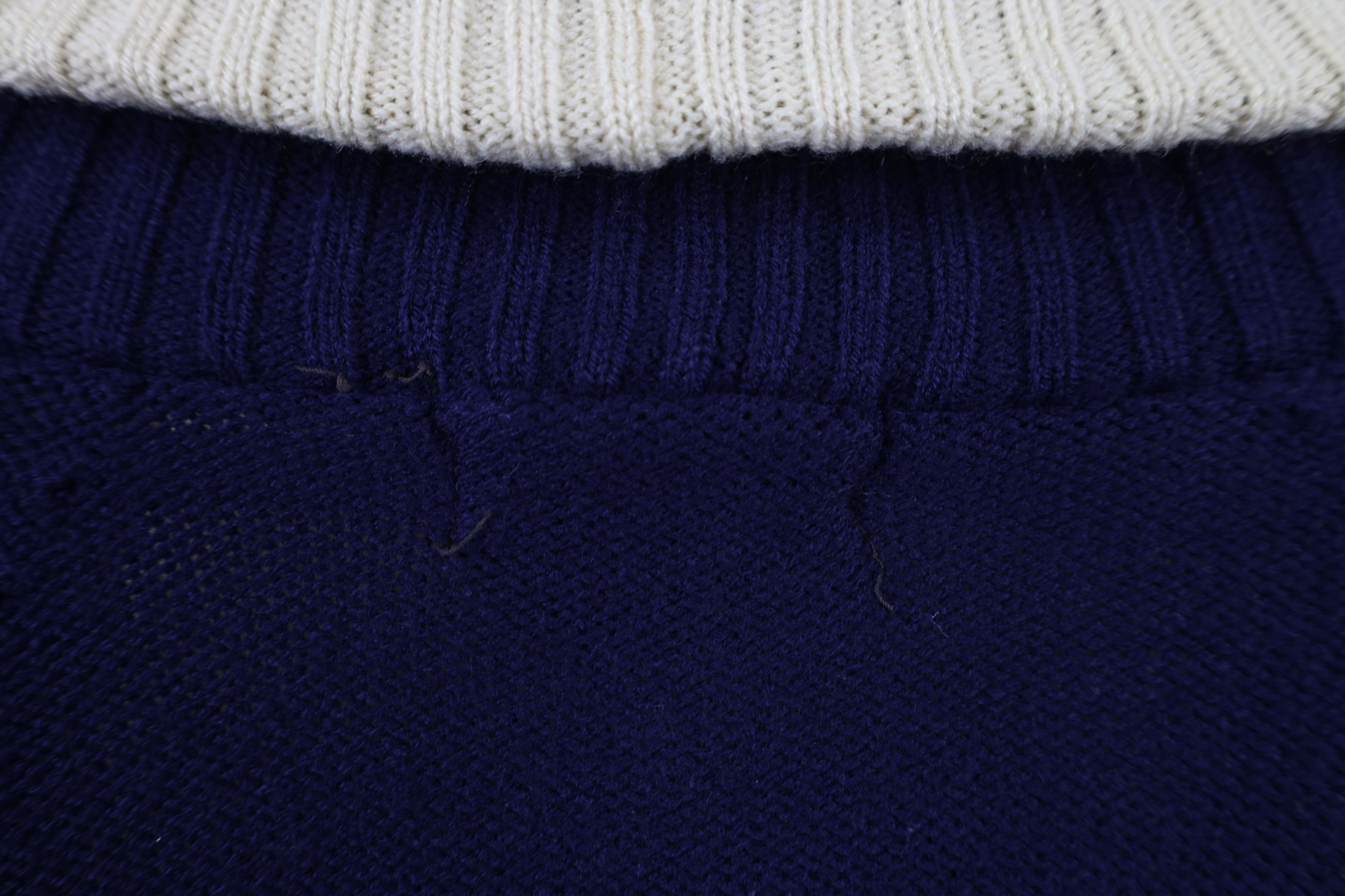Vintage Vintage 70s Streetwear Shawl Knit Cardigan Sweater Navy Blue Size US XL / EU 56 / 4 - 10 Thumbnail