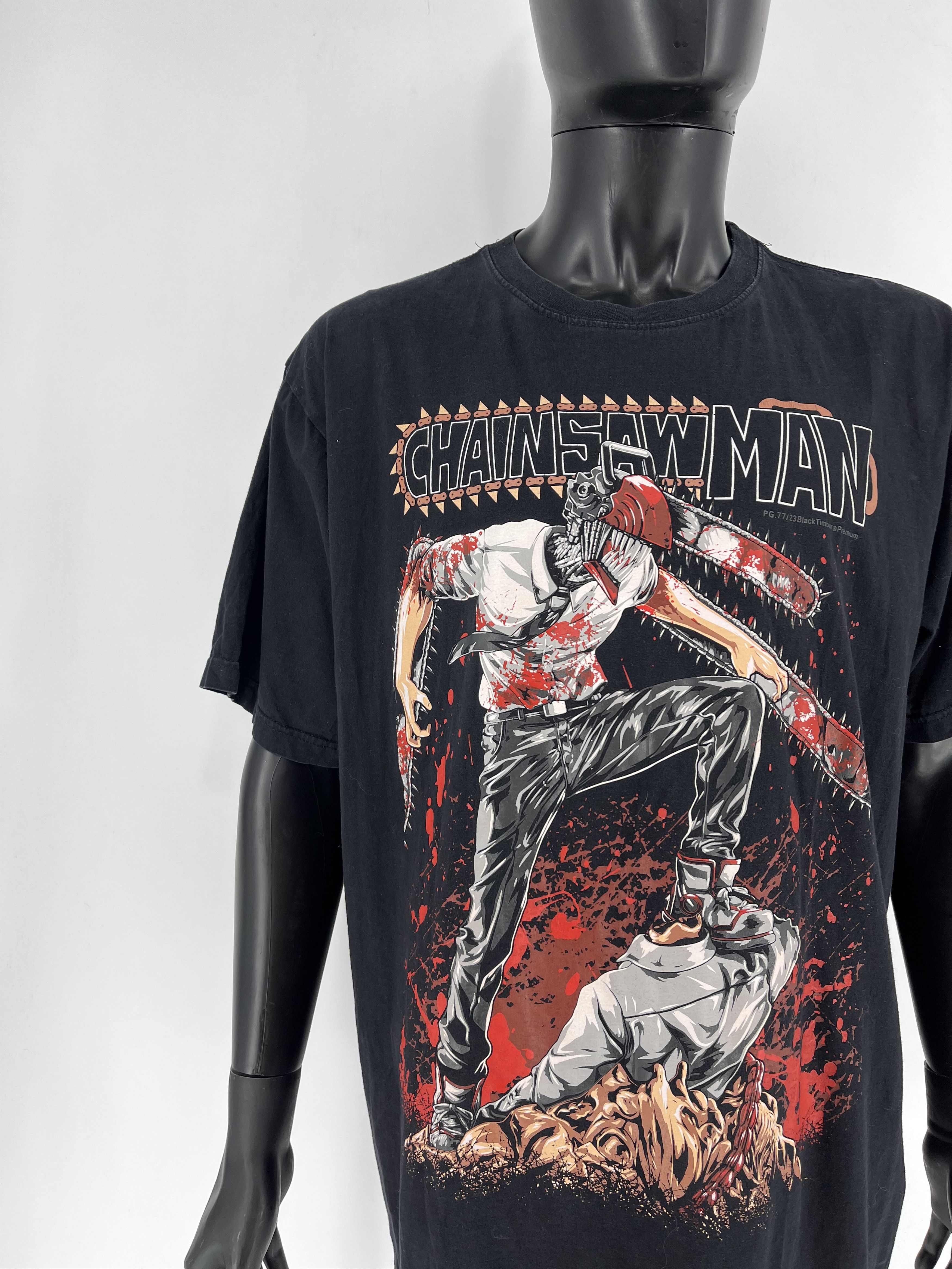 Anime Rare CHAINSAW MAN Anime Manga Limited Fans Mad Size US XXL / EU 58 / 5 - 7 Thumbnail