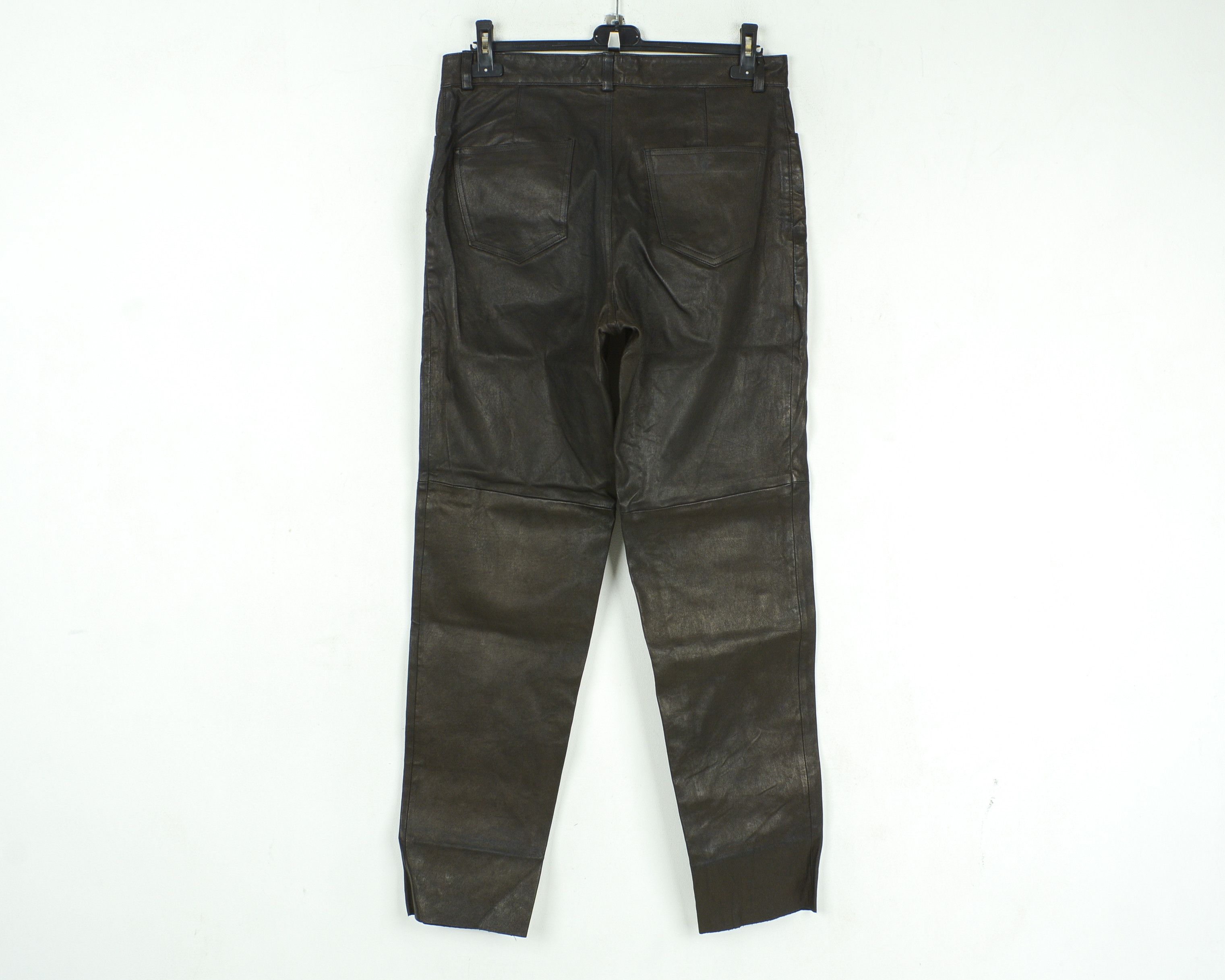 Cowboy Equipment Faux Leather W34 biker EU 50 Pants Straight Trousers Moto Size US 34 / EU 50 - 9 Thumbnail