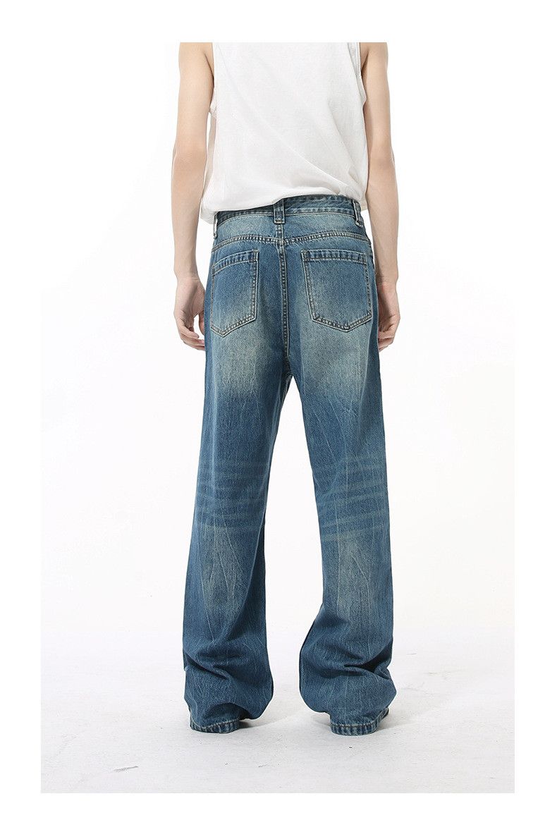 Japanese Brand × Jean Blue Vintage Lightning Washed Straight Jeans Size US 32 / EU 48 - 6 Thumbnail