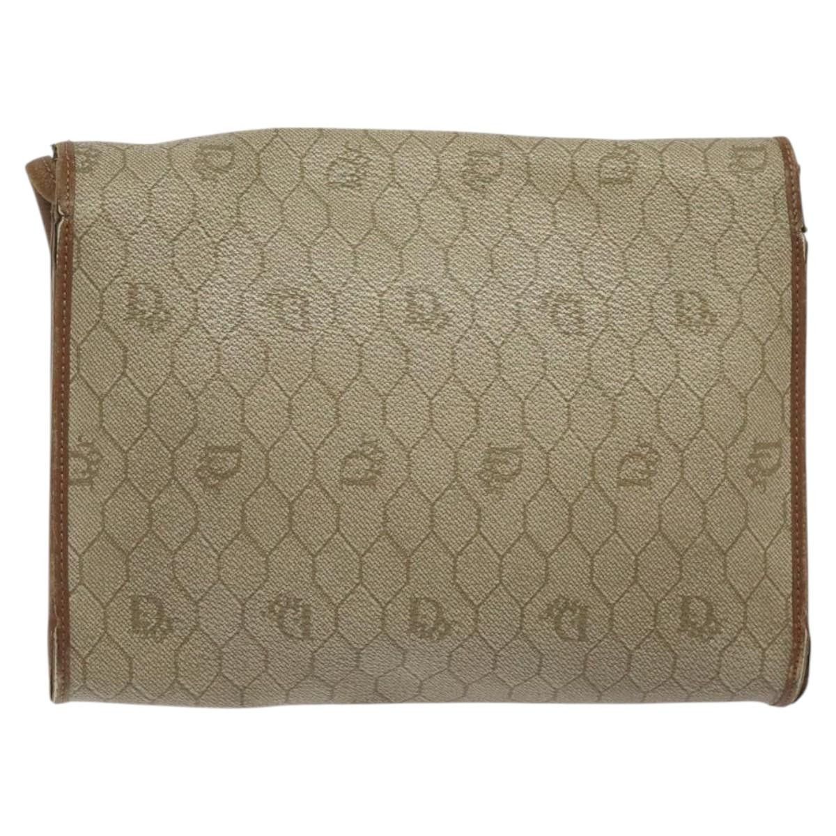 Dior DIOR Honeycomb Canvas Shoulder Bag Pvc Leather Beige Gold Size ONE SIZE - 3 Thumbnail