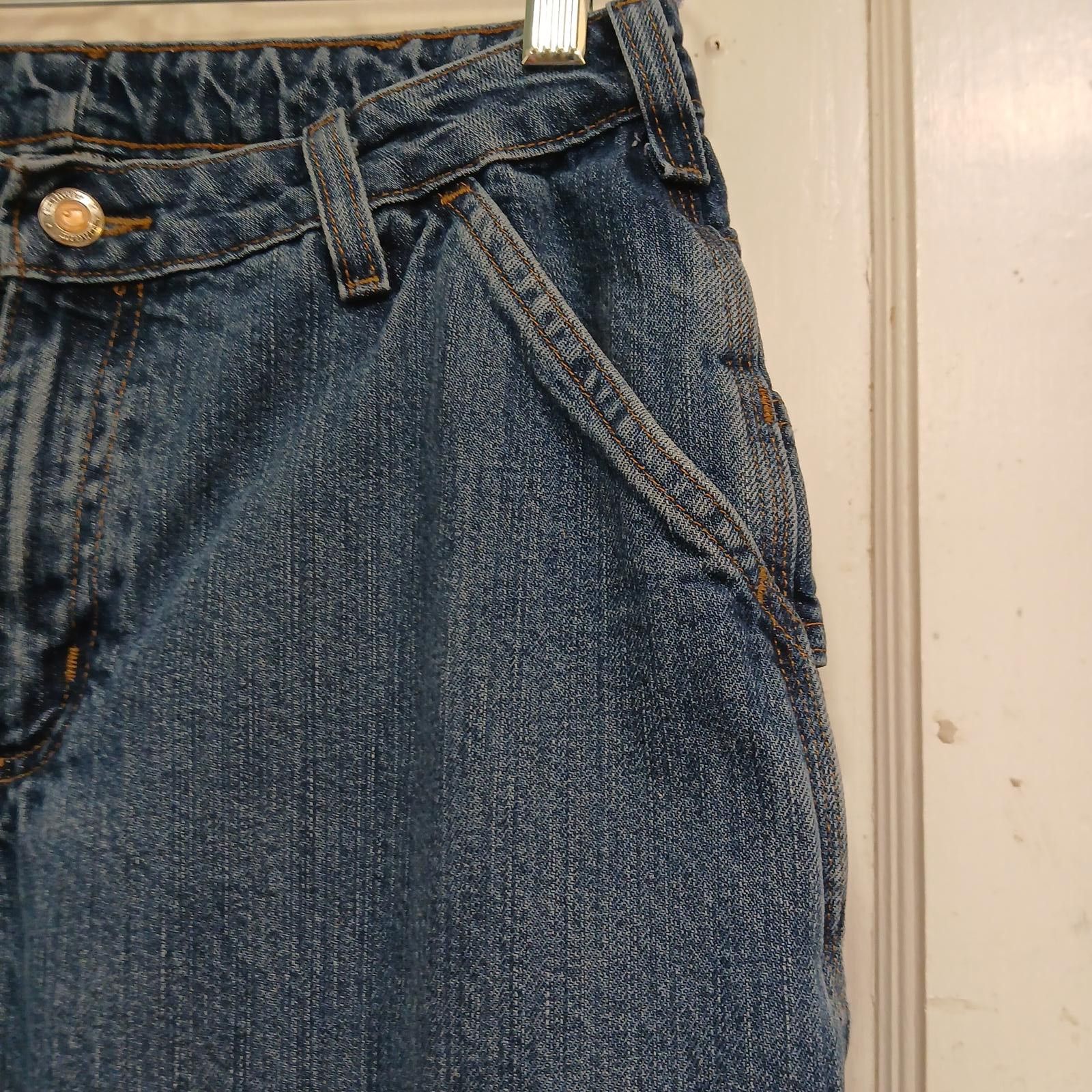 Carhartt Carhartt Women's Loose Fit Carpenter Denim Jeans Size 6 Size 28" / US 6 / IT 42 - 7 Thumbnail