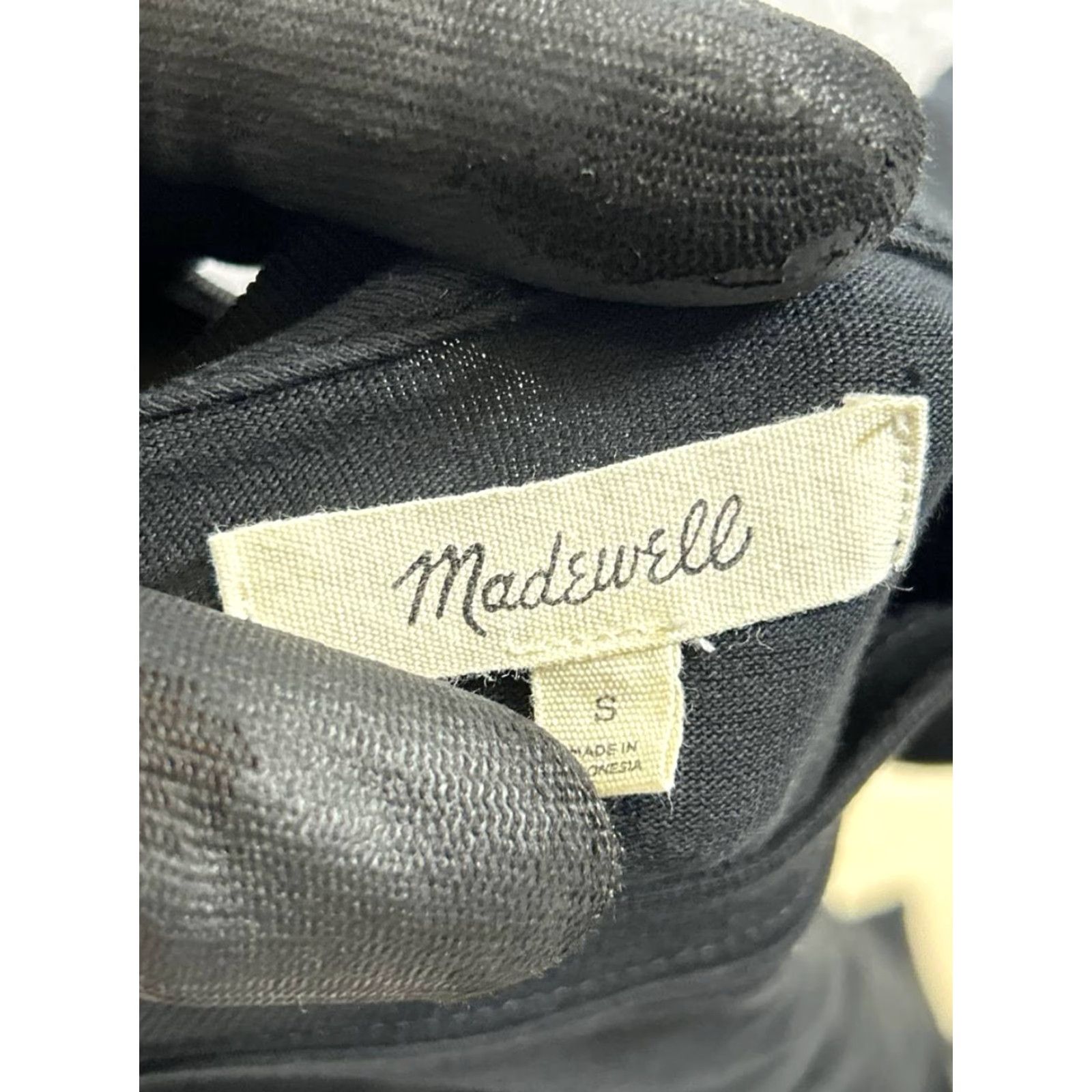 Madewell Madewell Shirt Dress Womens Small Black Cotton * Size S / US 4 / IT 40 - 3 Thumbnail