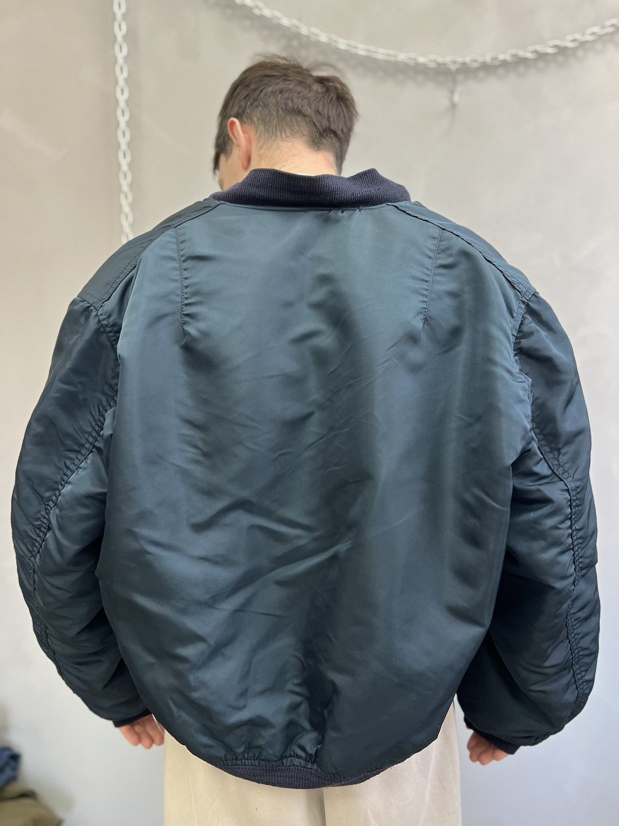Alpha Industries Vintage KANYE WEST STYLE Alpha Industries Bomber Jacket Size US L / EU 52-54 / 3 - 11 Thumbnail
