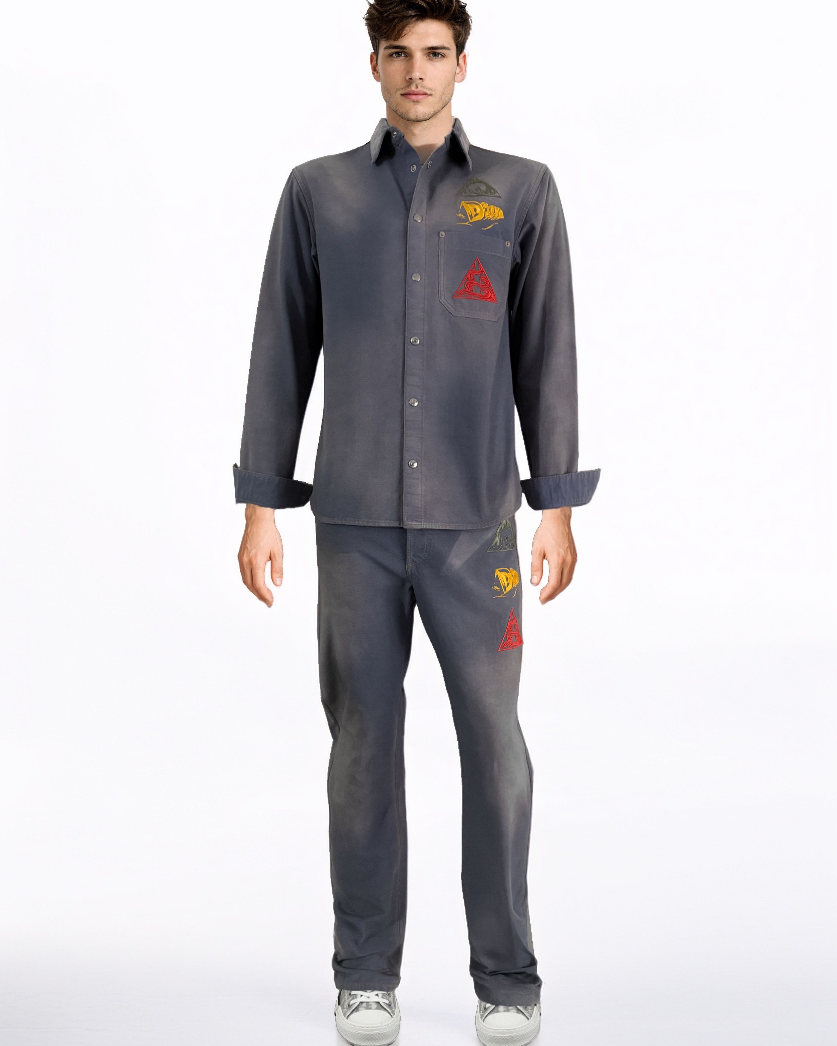 Dior Astro Embroidered Patch Denim Suits Size US M / EU 48-50 / 2 - 1 Thumbnail
