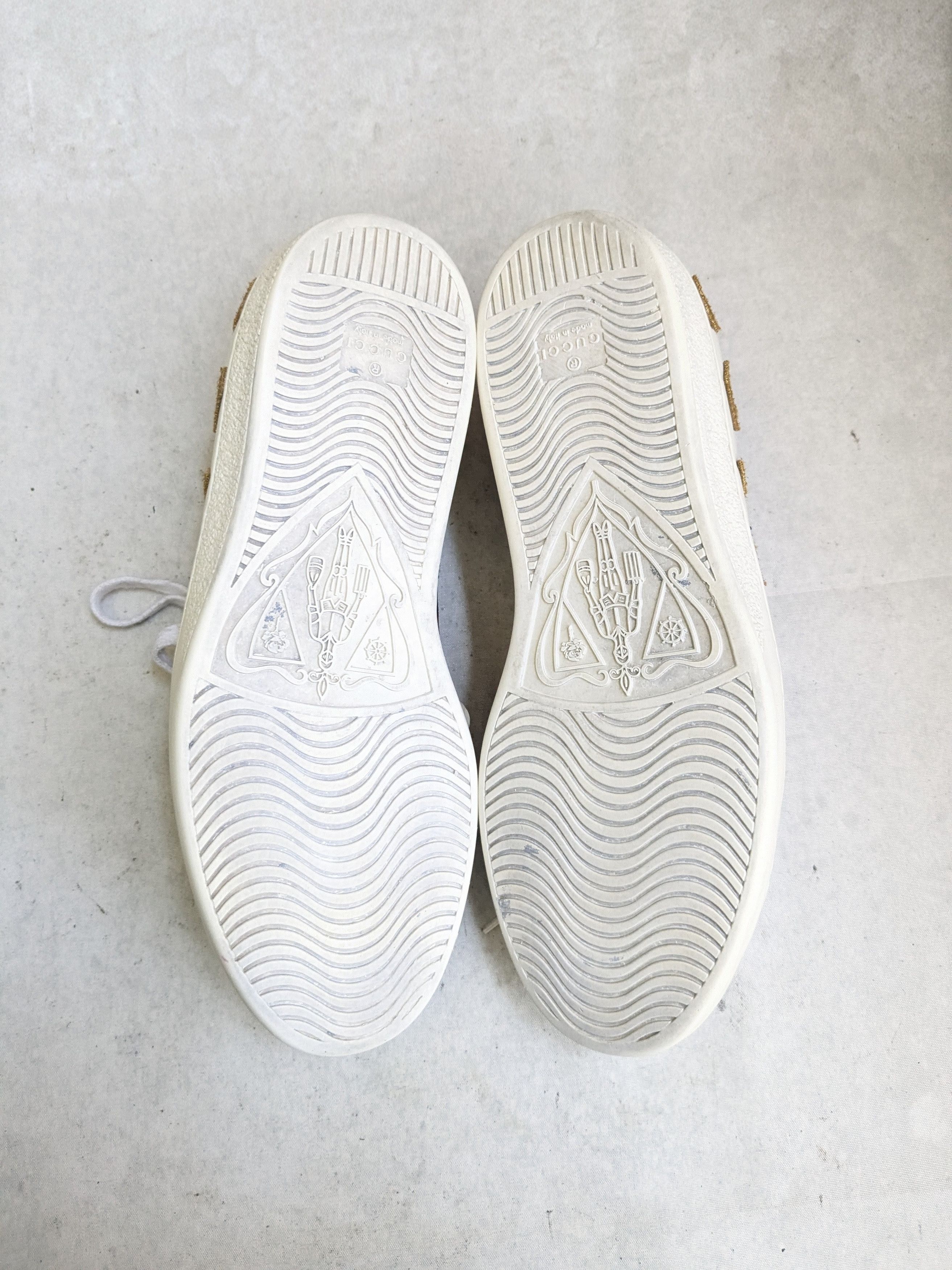 Gucci Gucci Ace Sneakers Loved 8.5 White Low Tops Leather Size US 8.5 / EU 41-42 - 15 Thumbnail