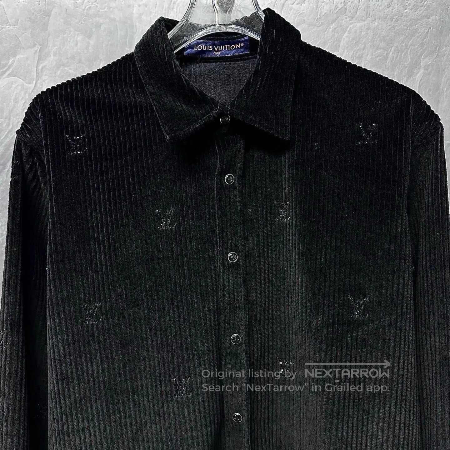 Louis Vuitton Louis Vuitton SS25 Corduroy Rhinestone Long-Sleeve Shirt. Size US XL / EU 56 / 4 - 2 Thumbnail