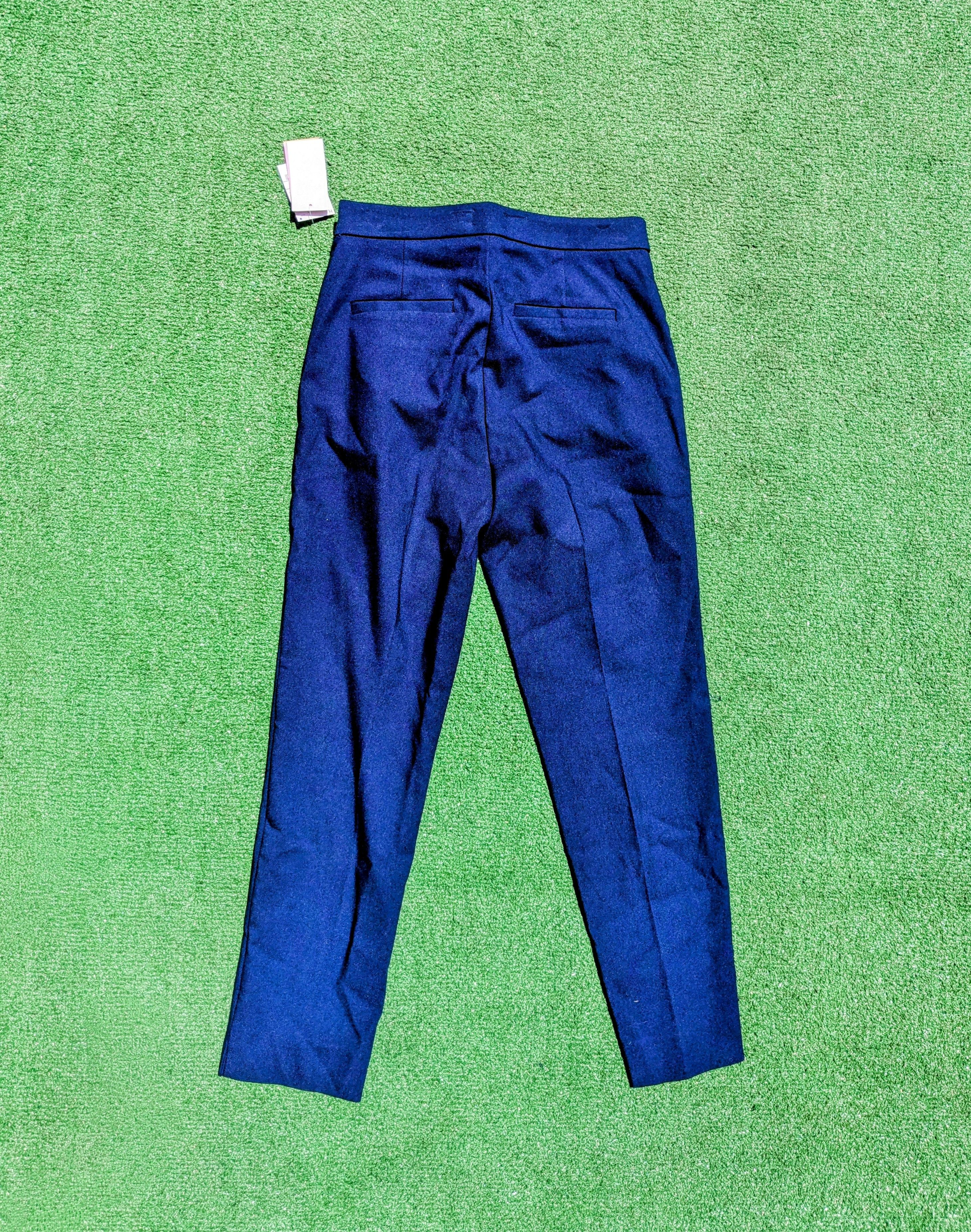 Designer Riley & Rae Preppy Core Front Pleated Stretch Slacks Pants Size 27" / US 4 / IT 40 - 4 Thumbnail