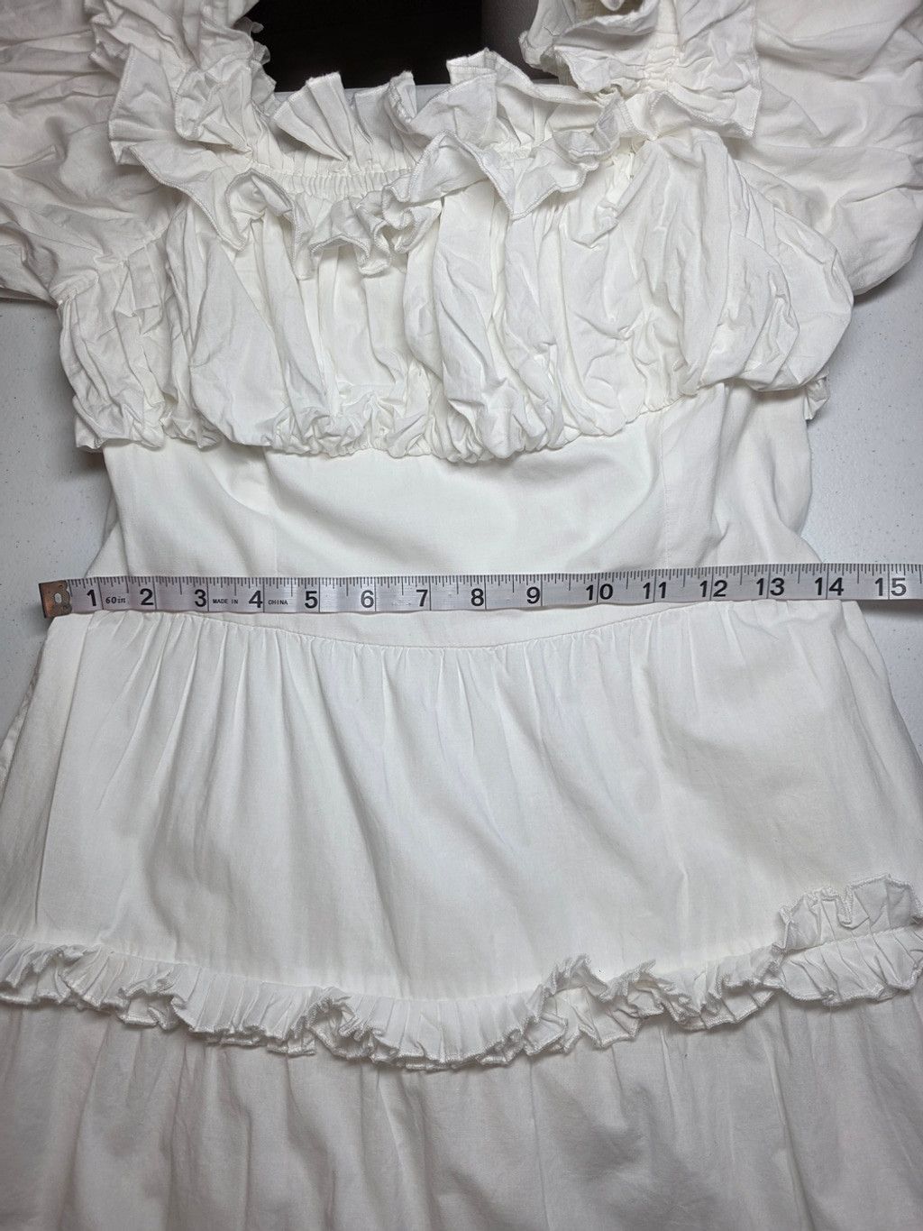 Anthropologie Sold Out Anthropologie Love The Label White Cottagecore Puff Size S / US 4 / IT 40 - 8 Thumbnail