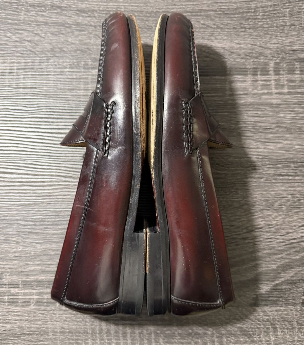 Cole Haan Vintage Cole Haan Burgundy Leather Penny Loafers 10D Size US 10 / EU 43 - 6 Thumbnail