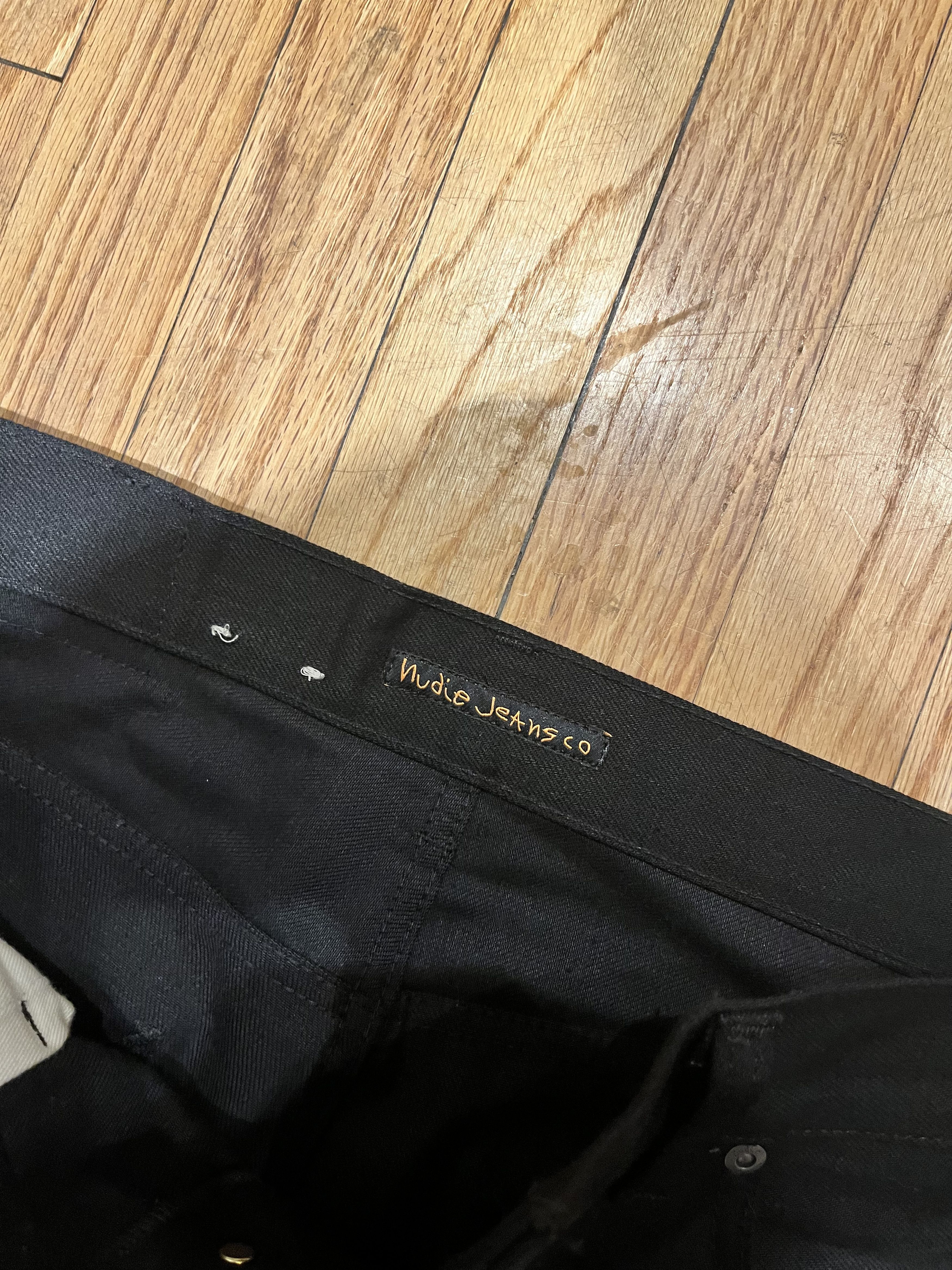 Nudie Jeans Nudies Steady Eddie II Dry Black Selvage Size US 32 / EU 48 - 2 Thumbnail
