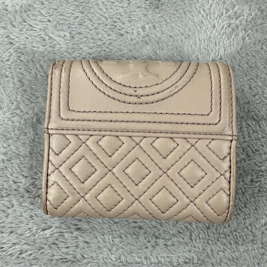 Tory Burch Tory Burch Mini Flap Wallet Leather Bedrock Cream Size ONE SIZE - 5 Thumbnail