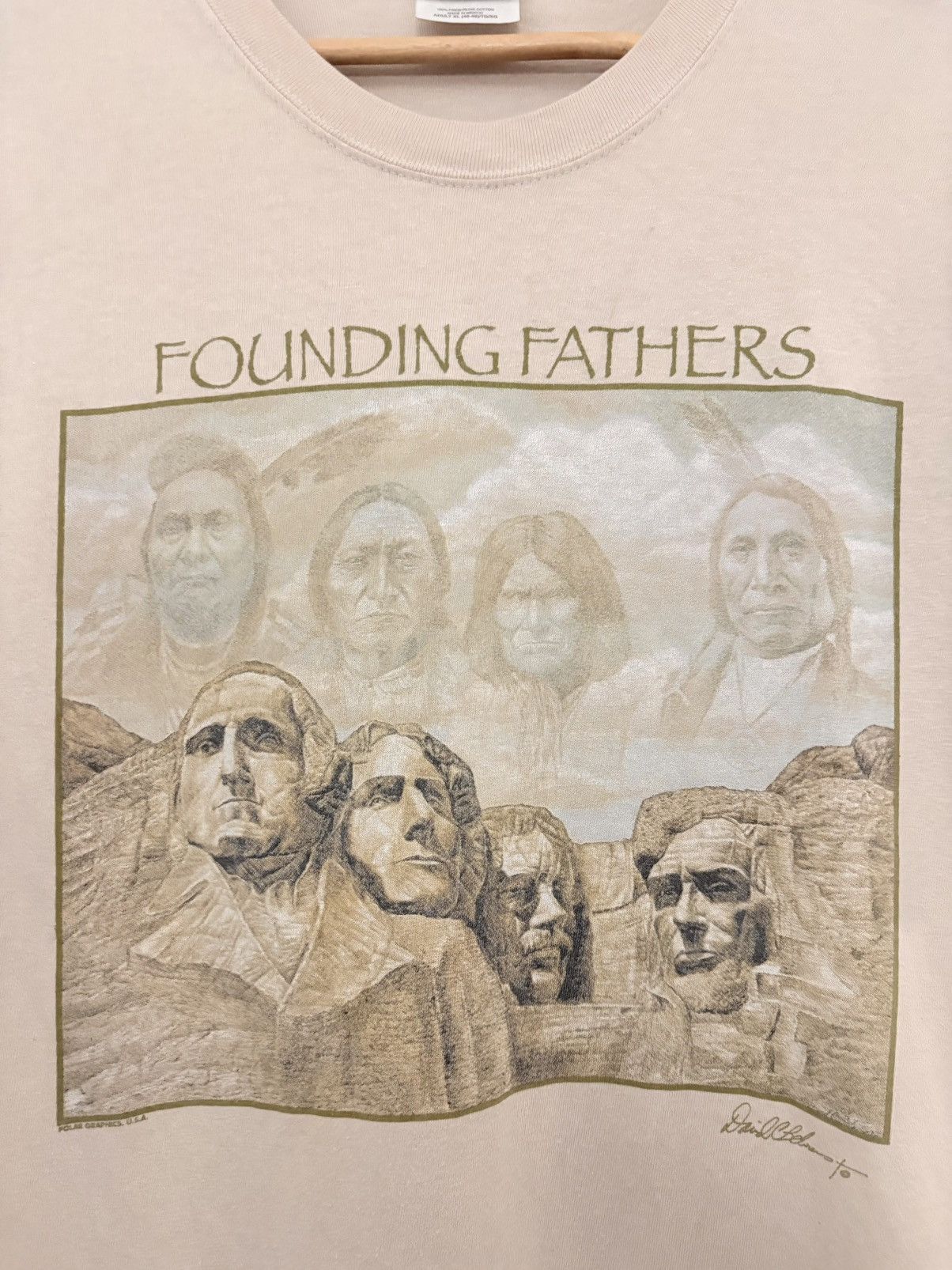 Vintage 00’s The Original Founding Fathers Vintage Native Tee Size US XL / EU 56 / 4 - 3 Thumbnail