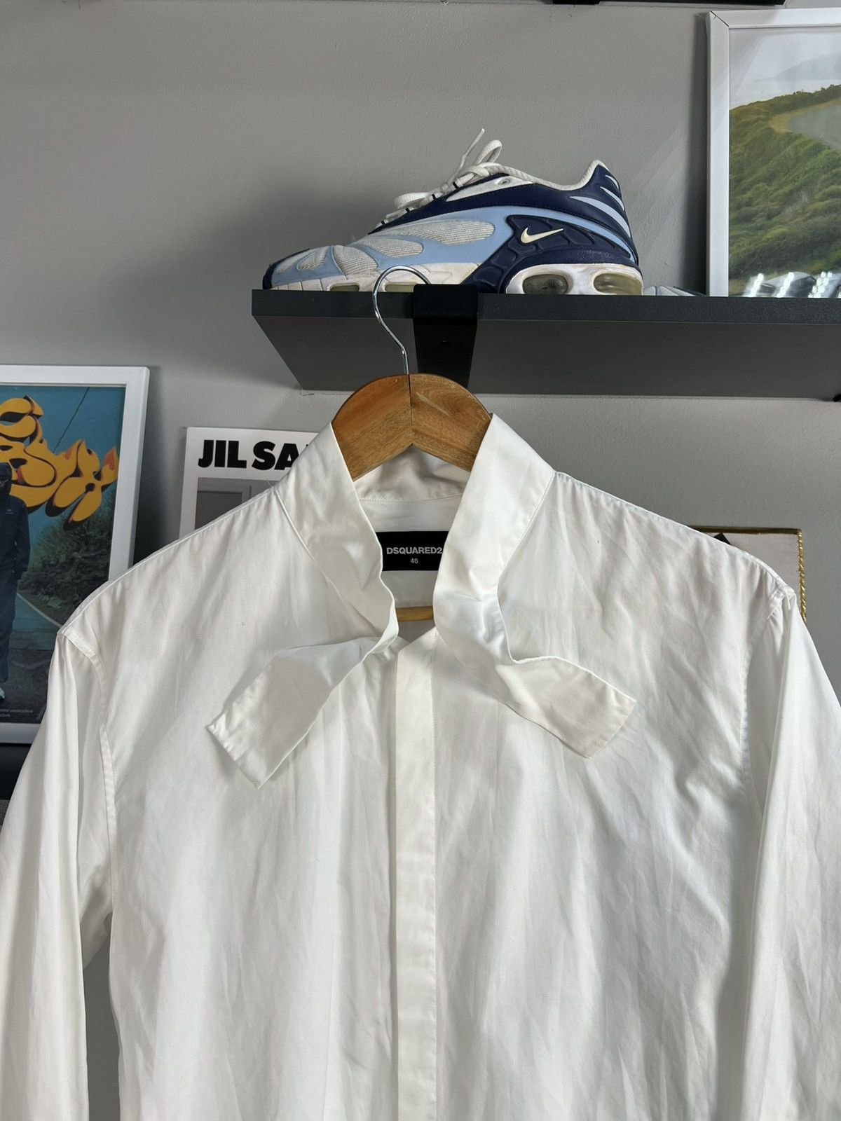 Designer Dsquared Designer collar white shirt Size US S / EU 44-46 / 1 - 8 Thumbnail