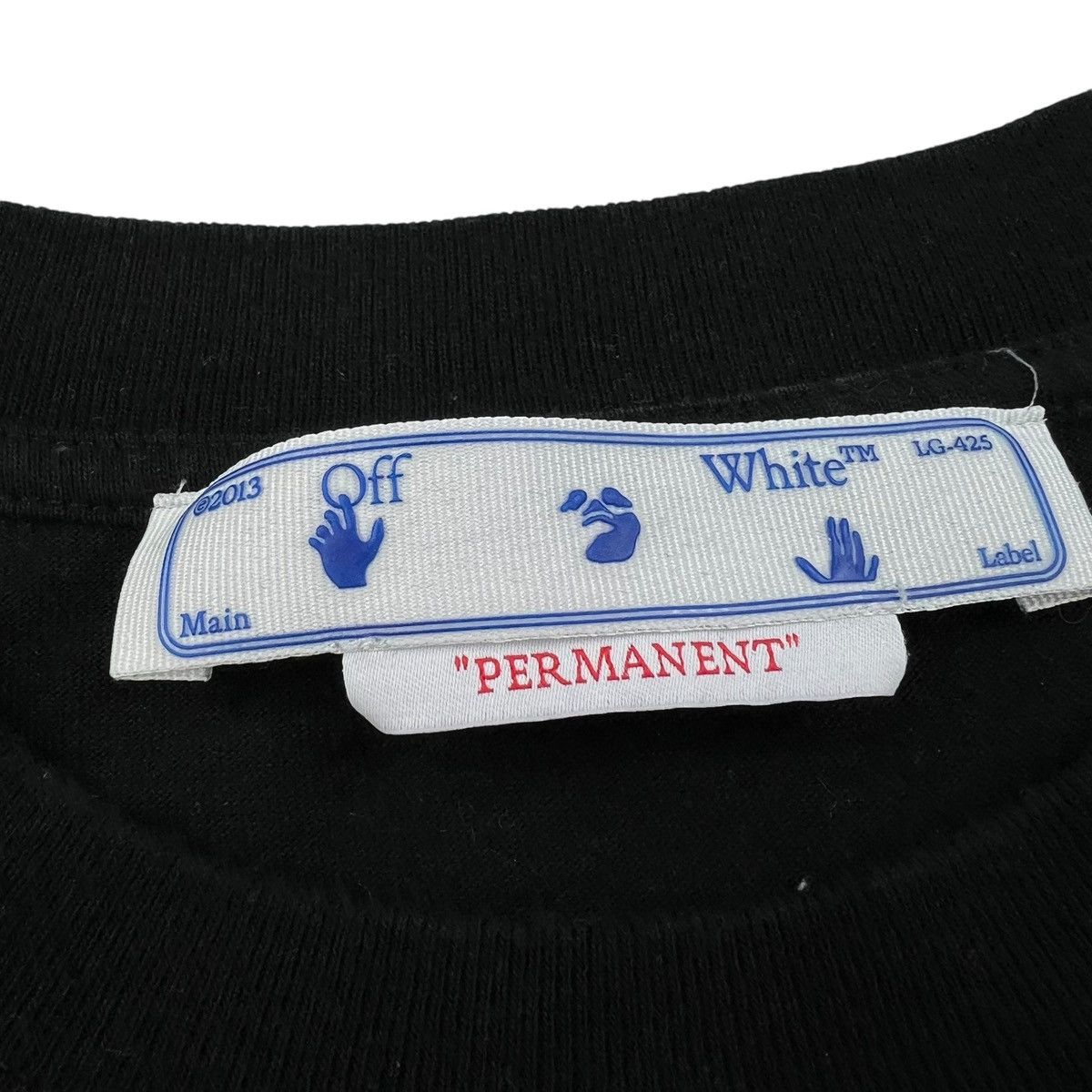 Off-White Off-White Rubber Diagonal Black T Shirt Size US XL / EU 56 / 4 - 5 Thumbnail