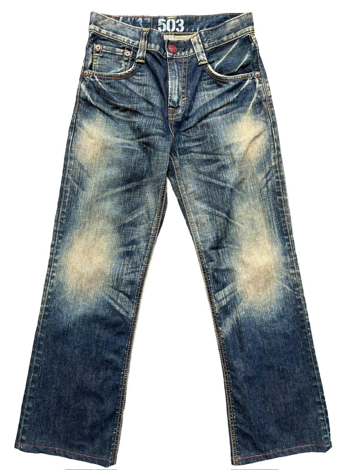 Edwin Vintage Edwin 503 Faded Distressed Rusty Denim Jeans 32x29 Size US 32 / EU 48 - 2 Thumbnail
