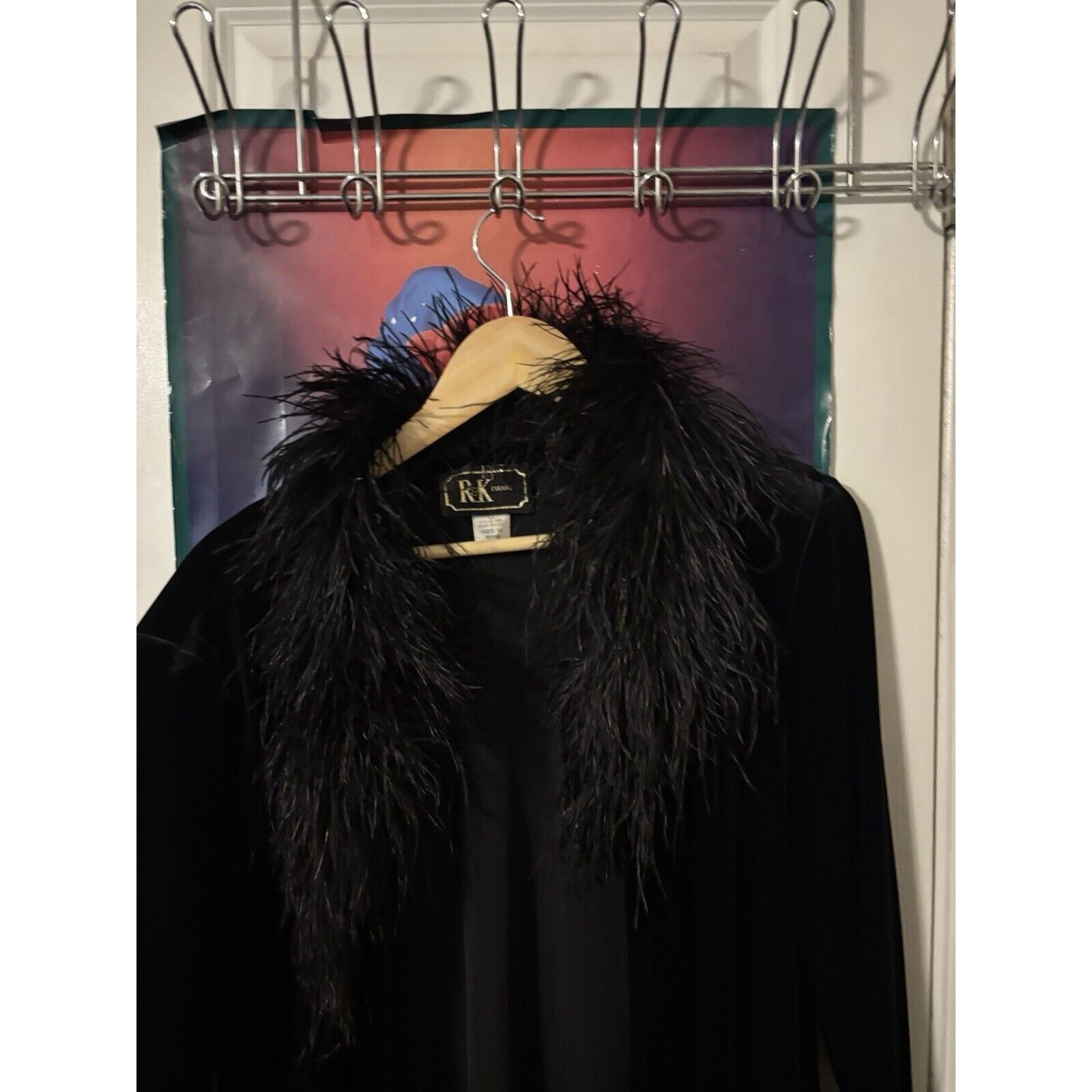 Other vintage y2k 90s fur black robe R&k Wardrobe Size 14 Sexy Size L / US 10 / IT 46 - 3 Thumbnail