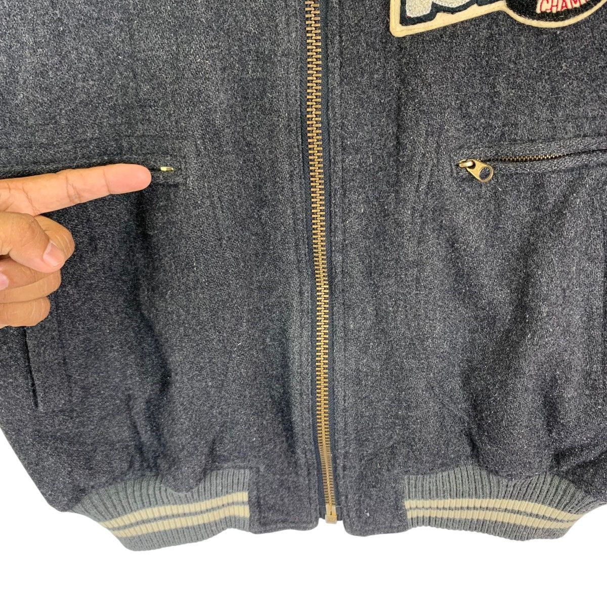 Vintage VINTAGE SPACE PLAN VARSITY BOMBER WOOL JACKET Size US M / EU 48-50 / 2 - 11 Thumbnail
