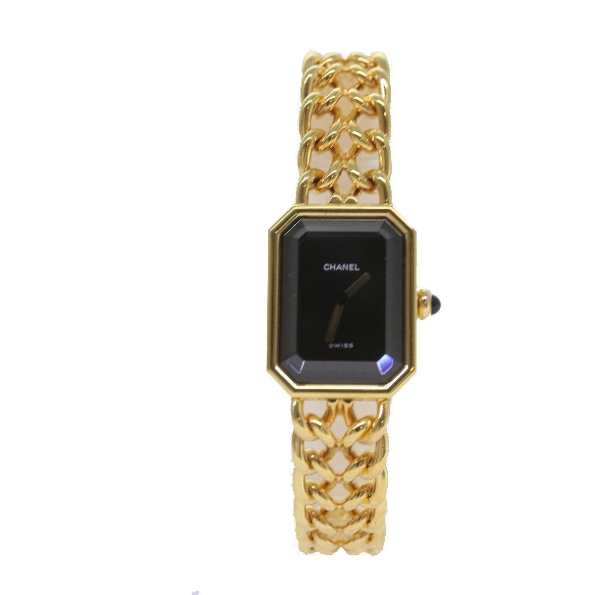 image of Chanel Premiere Watches Gold Cc Auth 67650A, Women's