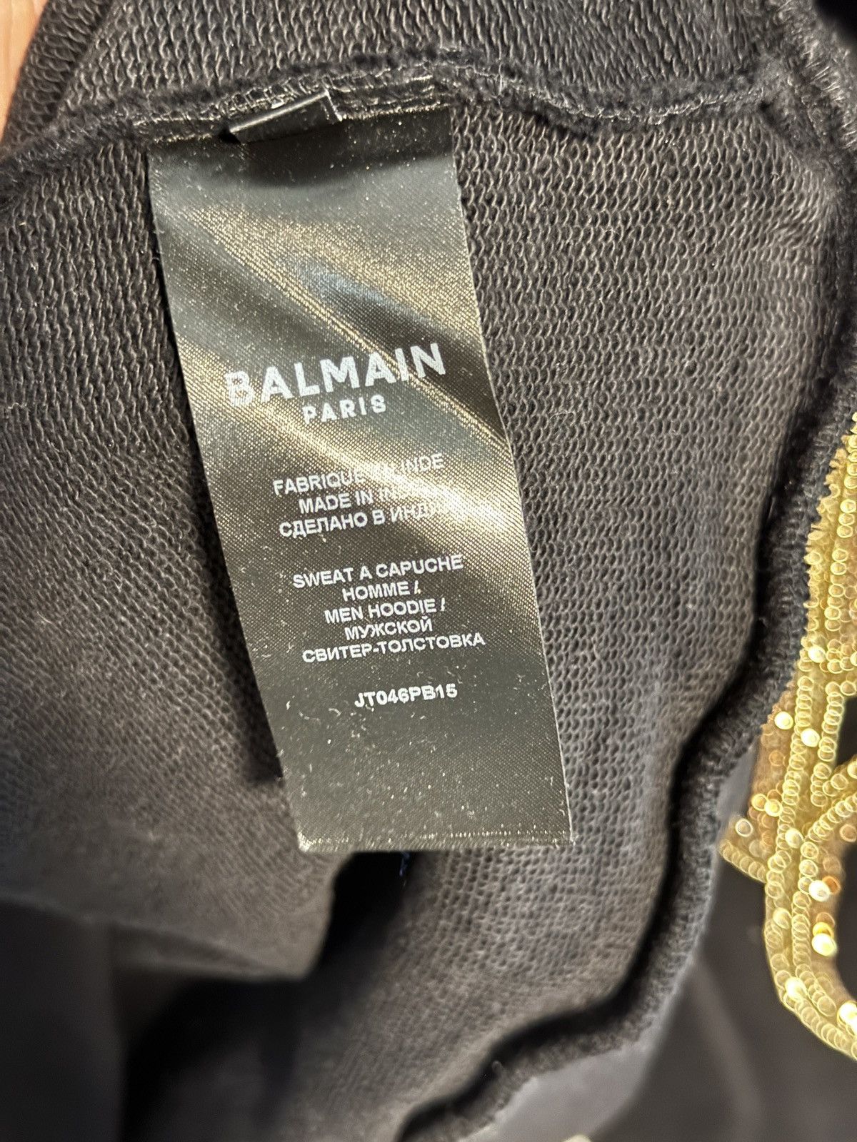 Balmain Balmain Chain Embroidery Sweatshirt Size US S / EU 44-46 / 1 - 7 Thumbnail