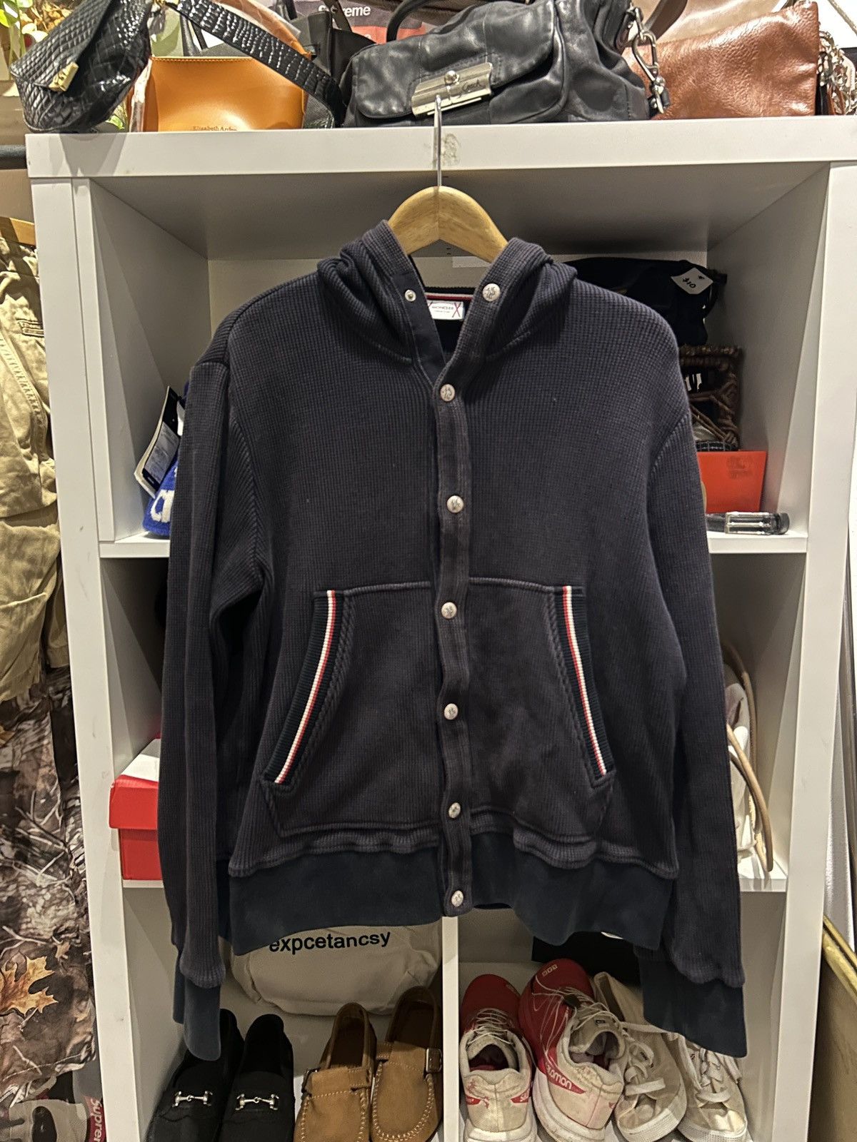 Moncler MONCLER Gamma Blue Cardigan made in Italy Size US M / EU 48-50 / 2 - 1 Thumbnail