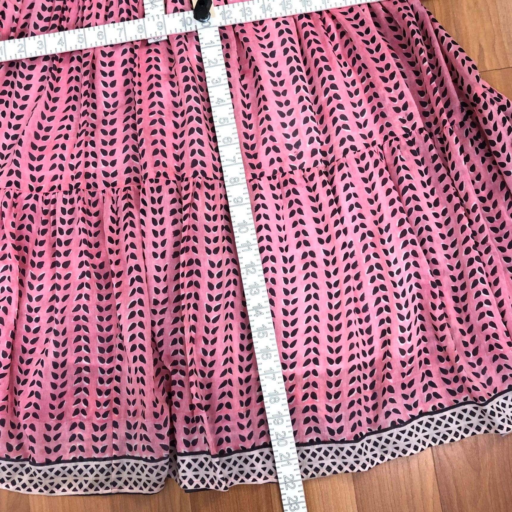Bell Bell Maxi Dress Pink Cotton Silk A-Line Sleeveless V-Neck 58" Long Regular S Womens Bell Vintage: No Size S / US 4 / IT 40 - 7 Thumbnail