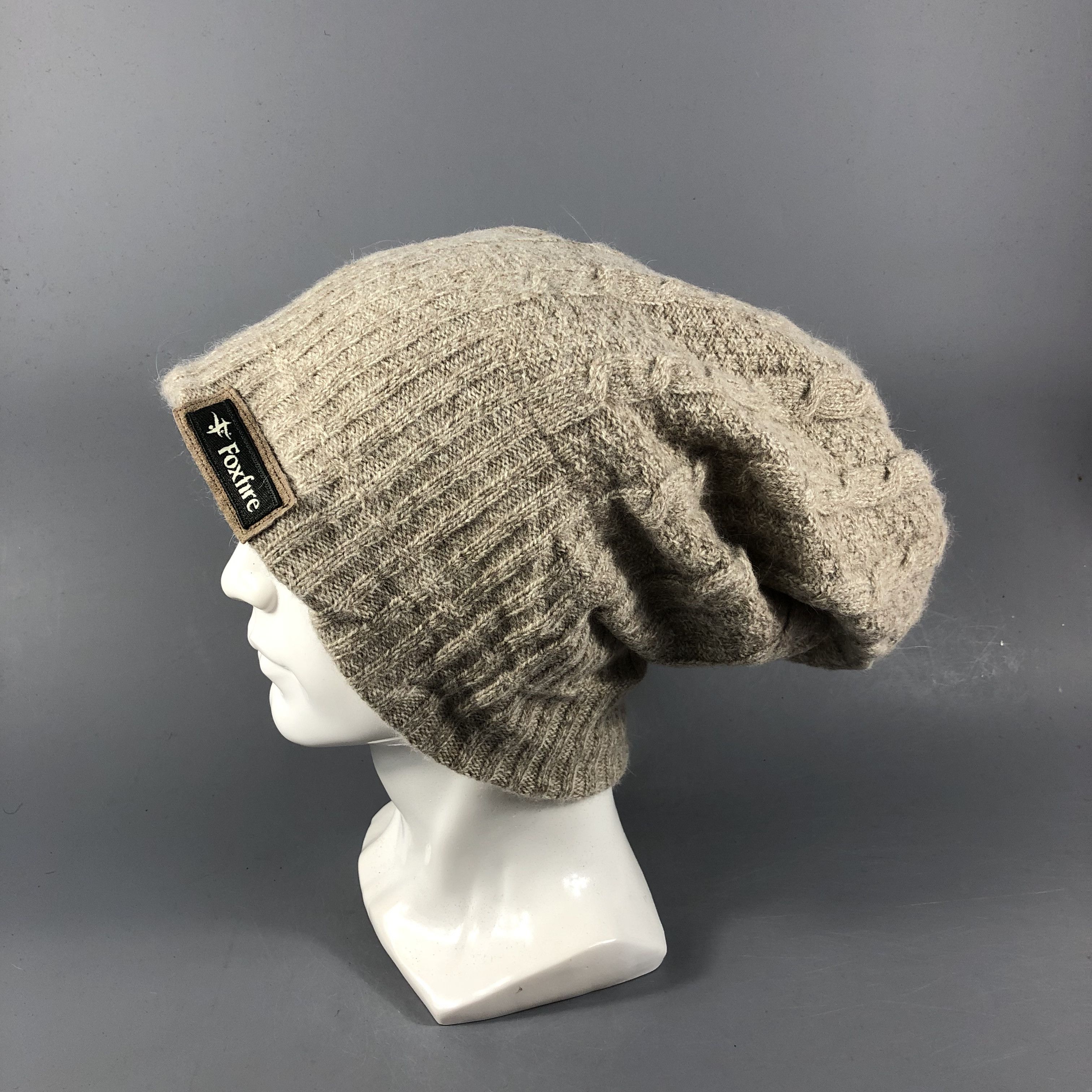 Japanese Brand Foxfire Cable Knit Wool Beanie Snowcap Snow Hat B890 Size ONE SIZE - 1 Thumbnail