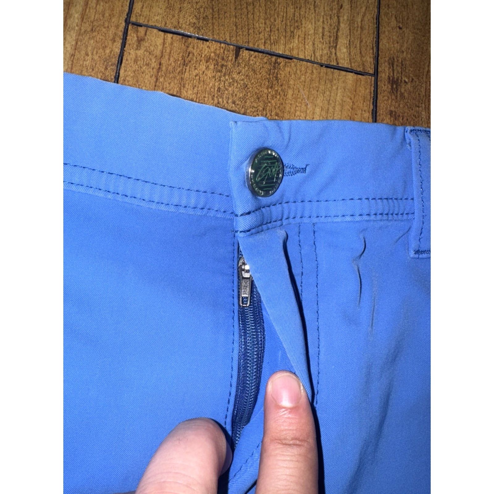 Vintage ALBERTO Men’s Golf Shorts Blue Size 36 Performance Stretch Activewear Size US 36 / EU 52 - 3 Thumbnail
