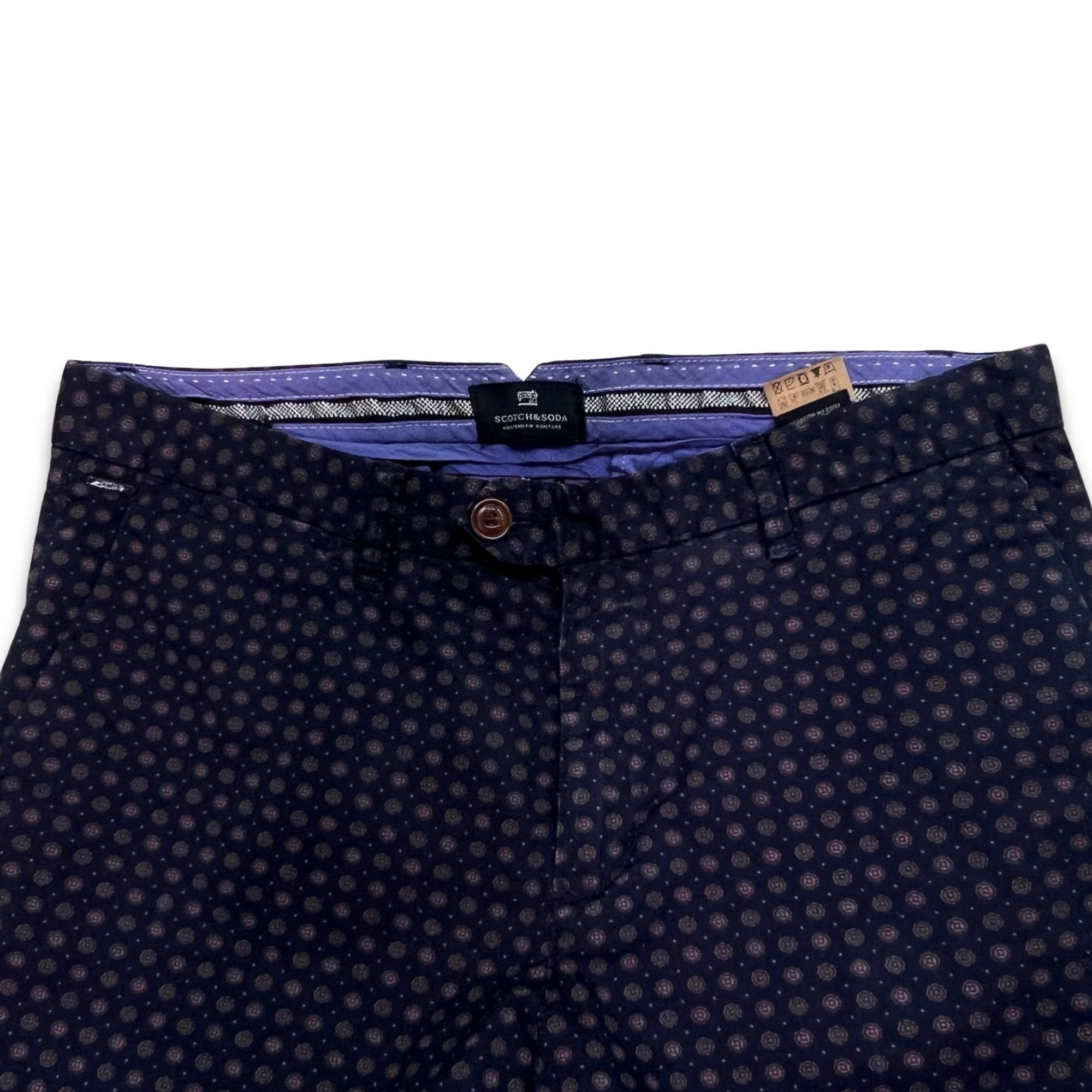Scotch & Soda Scotch & Soda Navy Blue Patterned Skinny Pants Size 30 Made Size US 30 / EU 46 - 3 Thumbnail