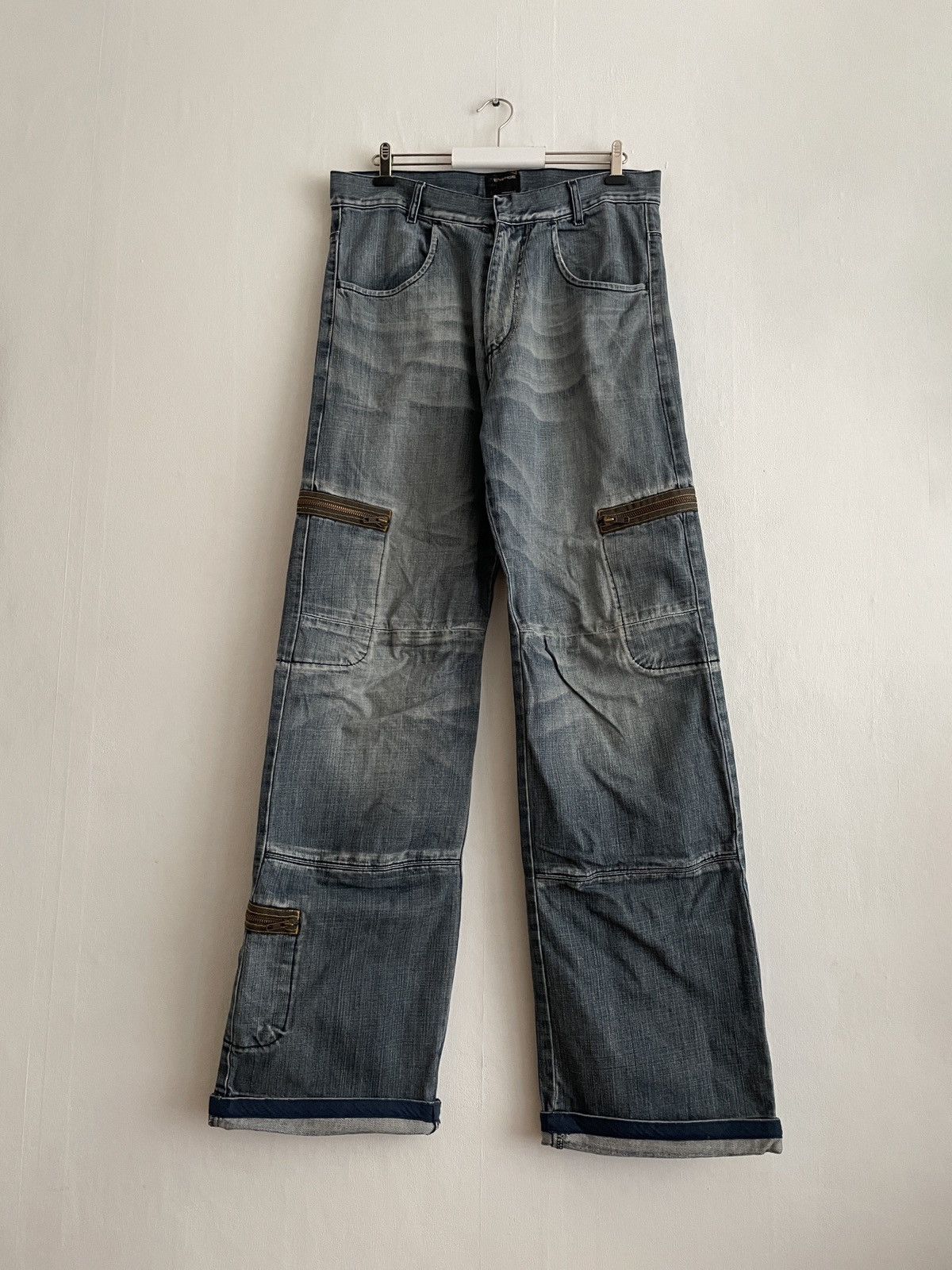 image of Energie By Miss Sixty Vintage Cargo Jeans in Blue, Men's (Size 32)