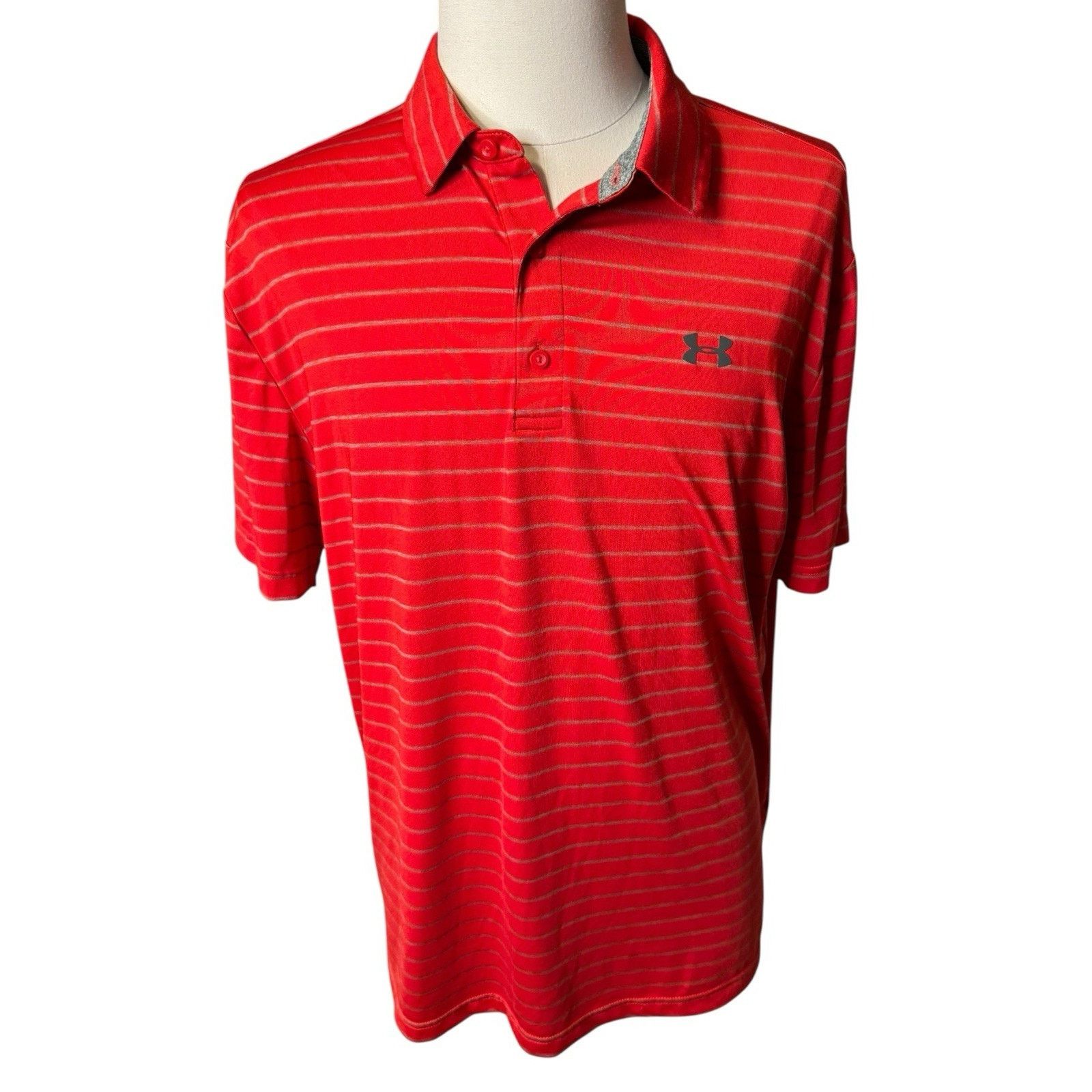 Under Armour Two Under Armour Playoff Polo Golf Shirts XL Red and Purple Size US XL / EU 56 / 4 - 7 Thumbnail