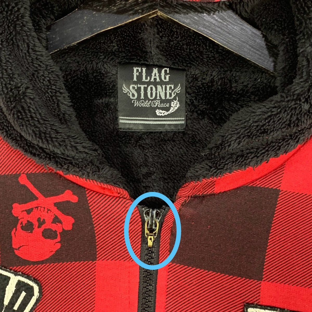 If Six Was Nine Vintage Flag Stone Japanese Brand Hoodie Big Logo Skulls Size US S / EU 44-46 / 1 - 13 Thumbnail