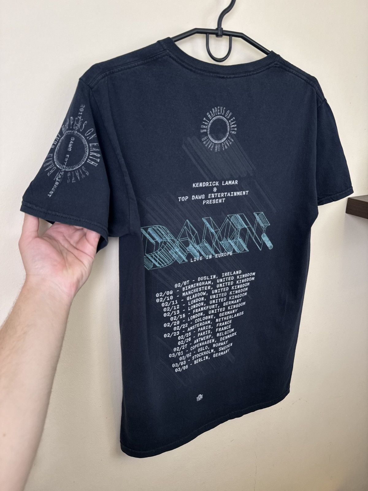 Band Tees Kendrick Lamar Damn Nobody Pray For Me Tour 2017 T Shirt Tee Size US M / EU 48-50 / 2 - 14 Thumbnail