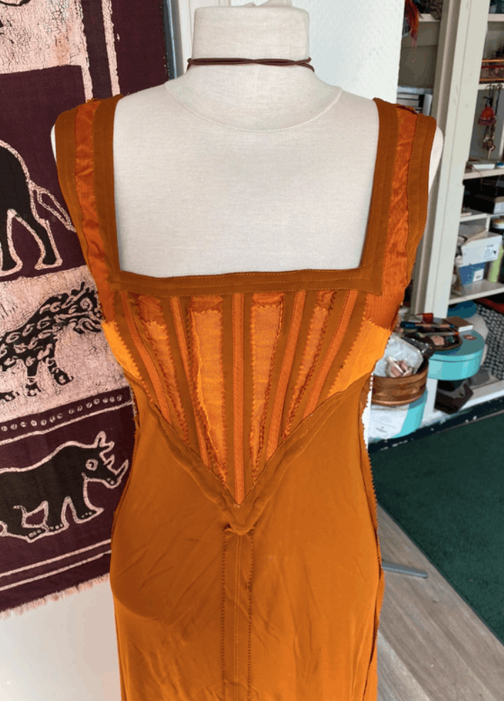 Jean Paul Gaultier × Vintage Jean Paul Gaultier Mesh Dress Corset Bondage Lace upVintage Size M / US 6-8 / IT 42-44 - 3 Thumbnail
