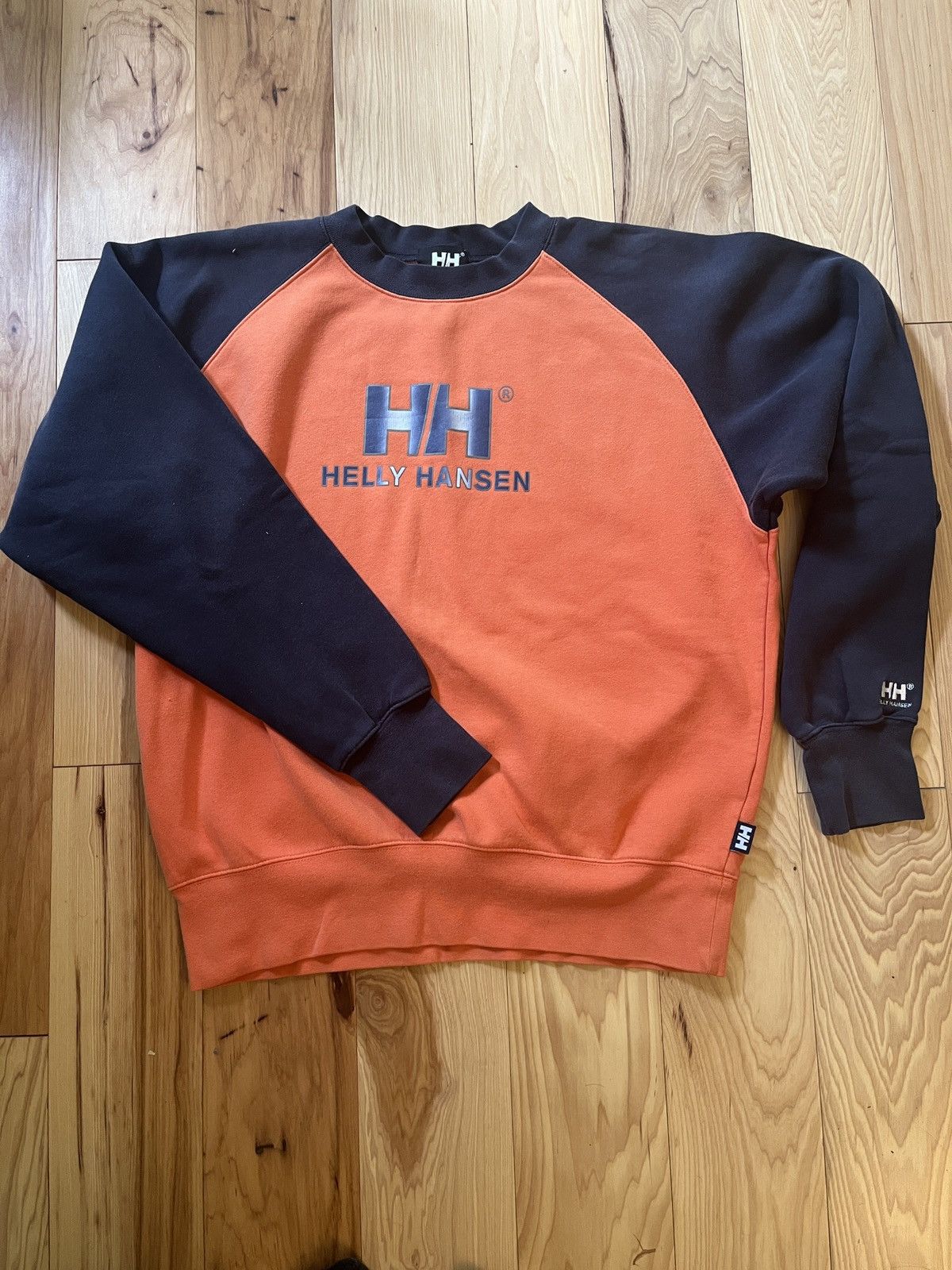 Helly Hansen Vintage navy blue and orange helly hansen sweatshirt Size US M / EU 48-50 / 2 - 1 Thumbnail